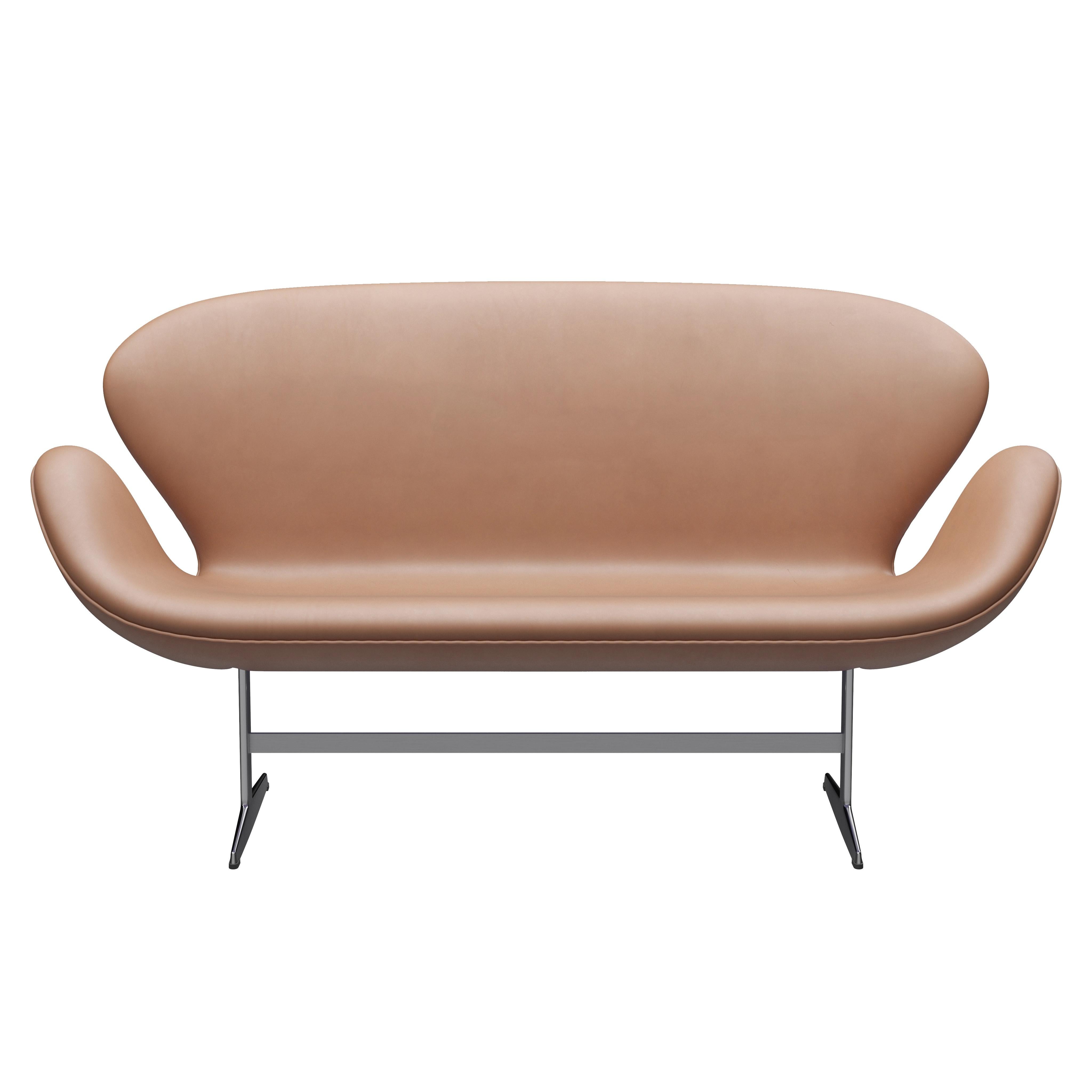 Arne Jacobsen 'Swan' Sofa for Fritz Hansen in Leather Upholstery (Cat. 5) For Sale 8
