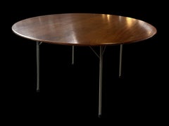 Arne Jacobsen, runder Esstisch aus Teakholz, Modell 3600, für Fritz Hansen