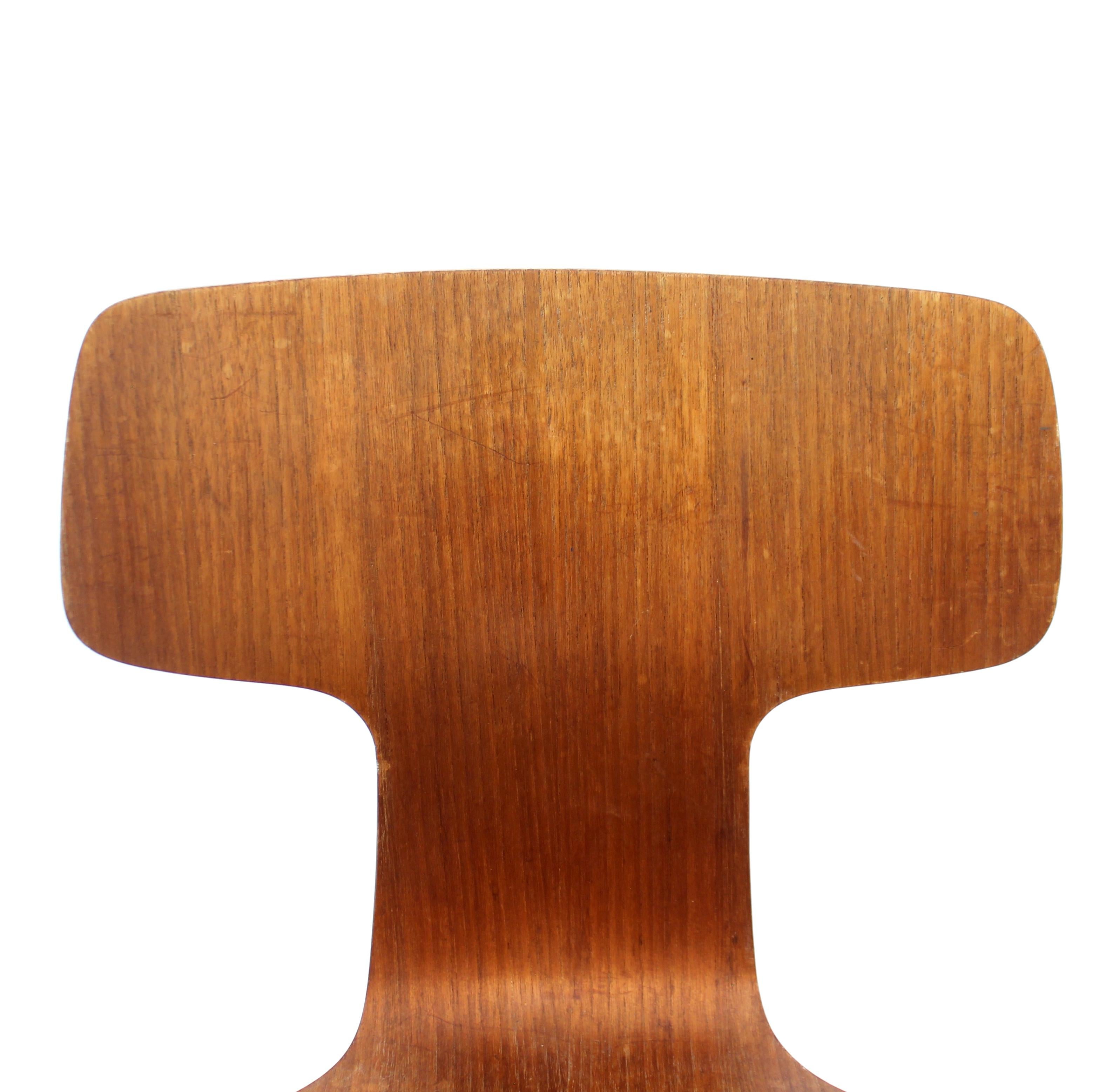Arne Jacobsen, teak swivel desk chair 