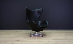 Arne Jacobsen the Egg Chair Elegance Leather Black