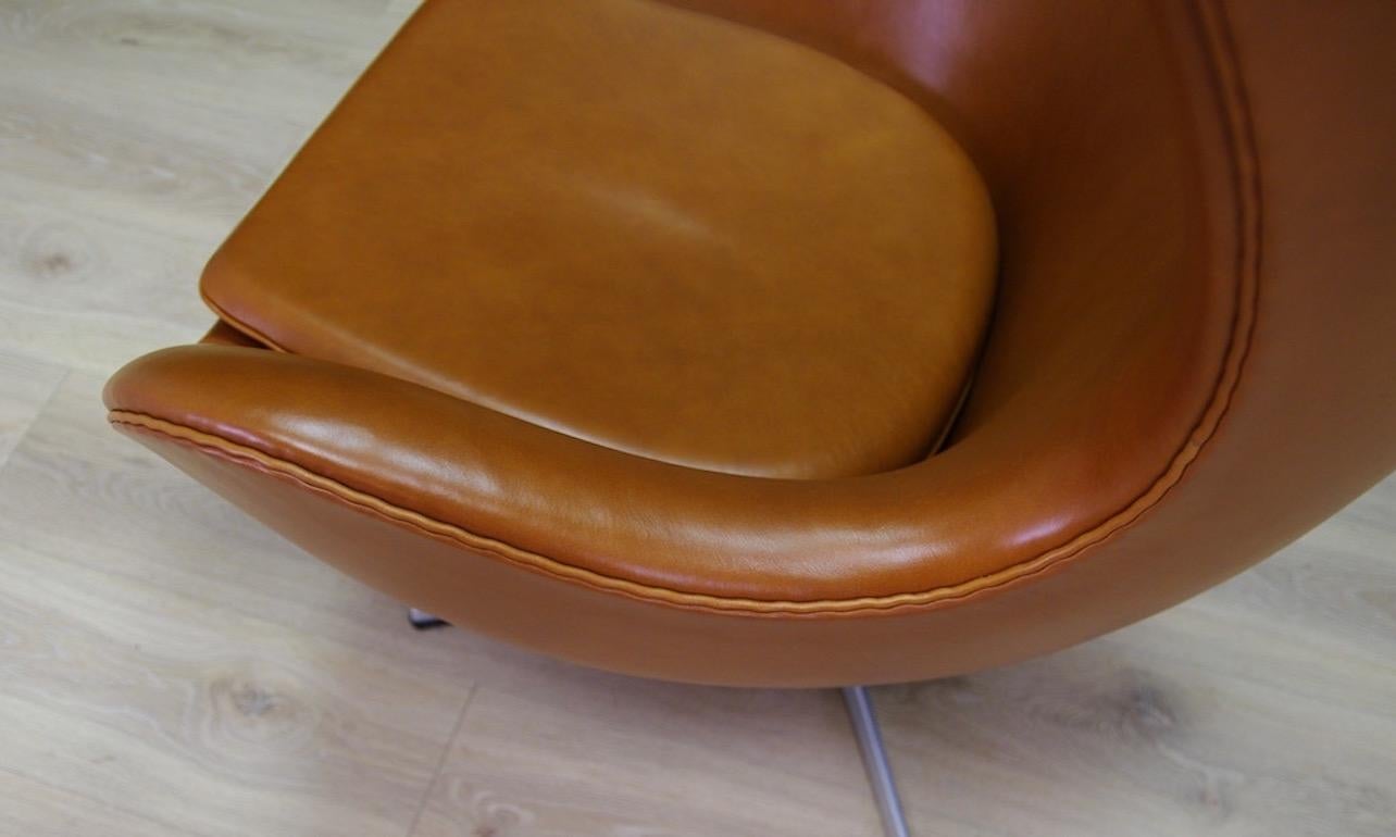 Arne Jacobsen the Egg Chair Elegance Leather Retro For Sale 5
