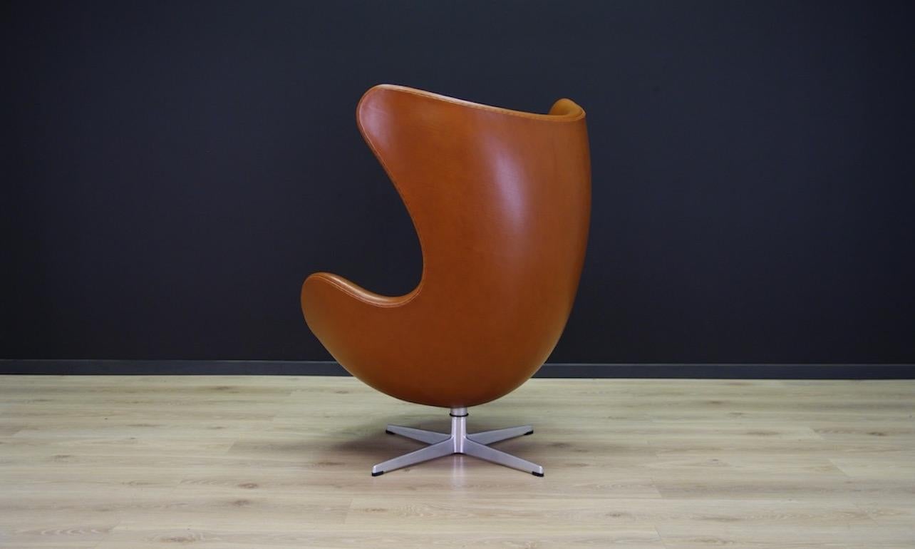 Arne Jacobsen the Egg Chair Elegance Leather Retro For Sale 6