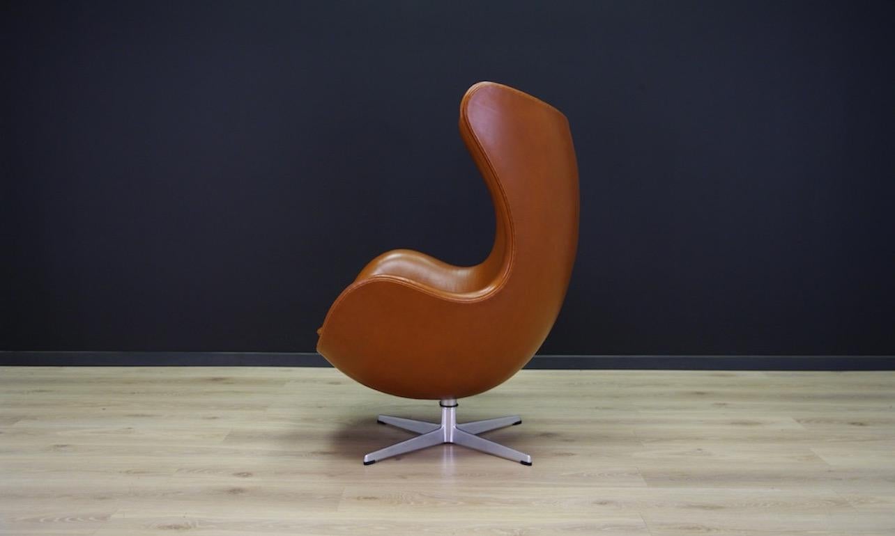 Arne Jacobsen the Egg Chair Elegance Leather Retro For Sale 8