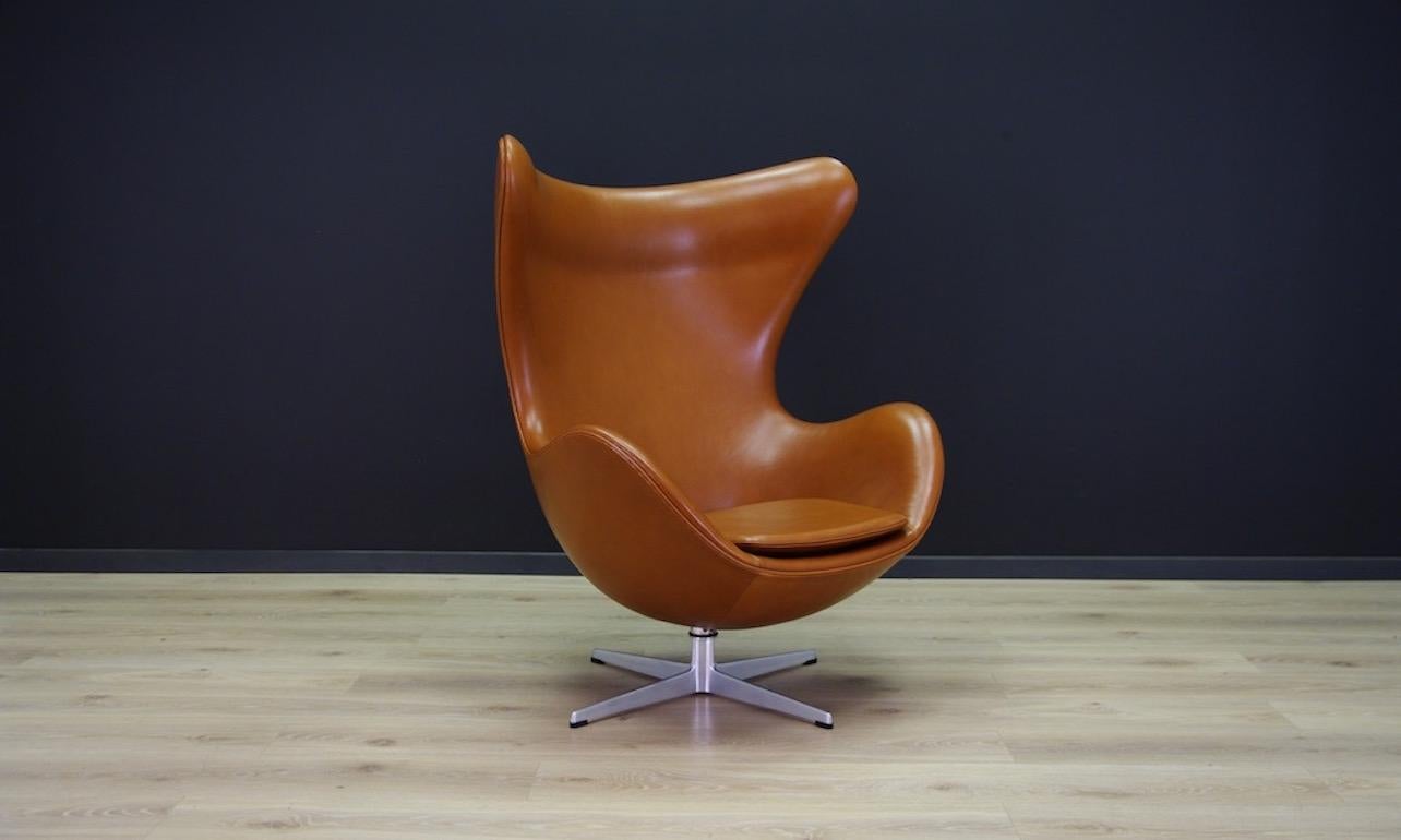 Mid-Century Modern Arne Jacobsen the Egg Chair Elegance Leather Retro For Sale