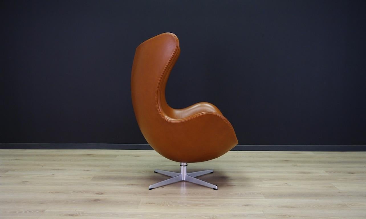 Arne Jacobsen the Egg Chair Elegance Leather Retro In Good Condition For Sale In Szczecin, Zachodniopomorskie