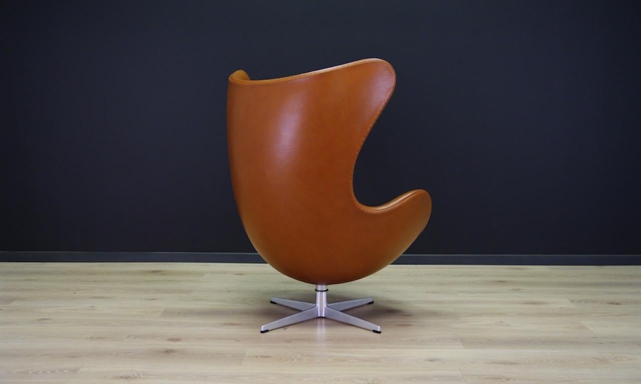 Arne Jacobsen the Egg Chair Elegance Leather Retro For Sale 1