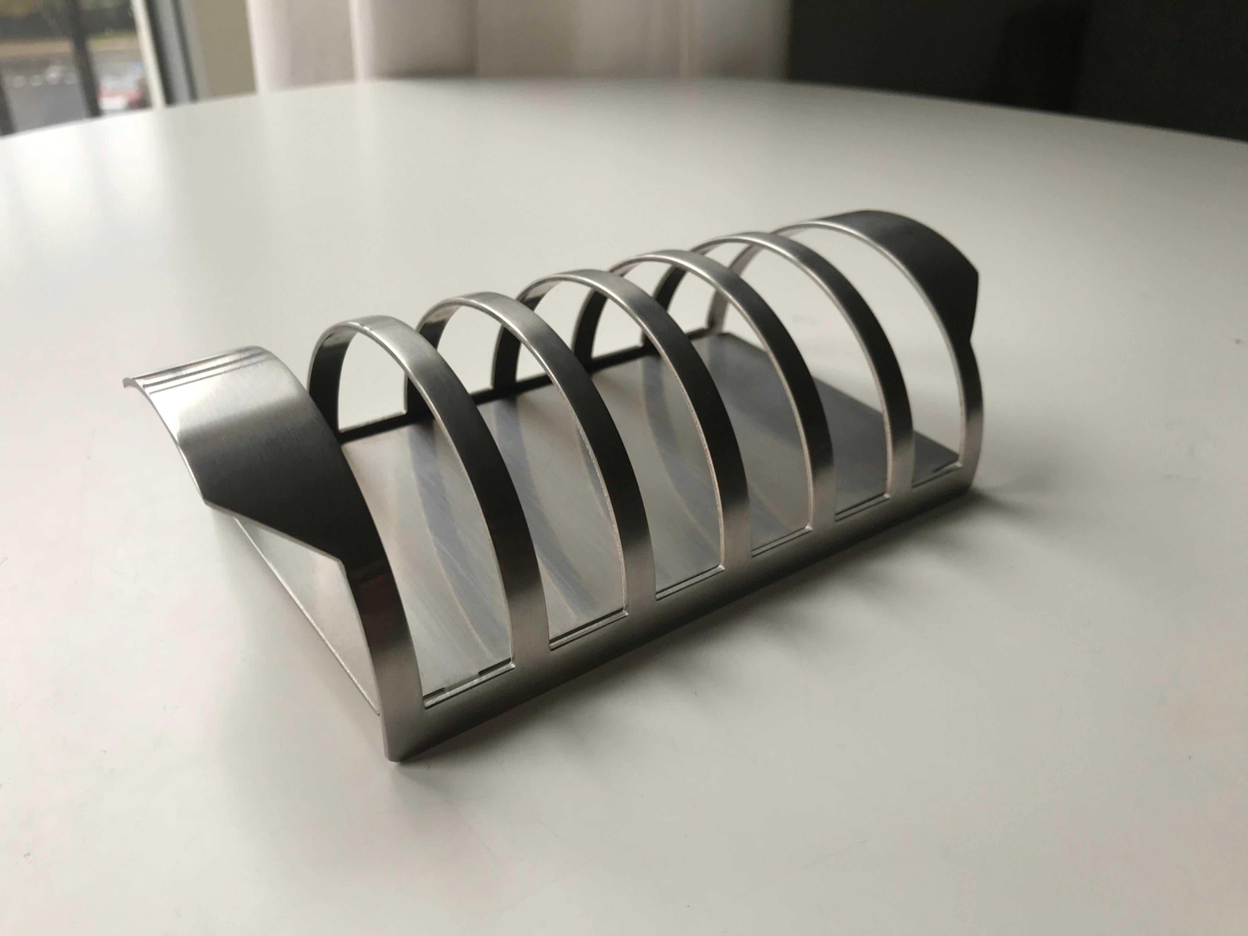 Arne Jacobsen Toast Rack Stelton Discontinued In Good Condition For Sale In Copenhagen, DK