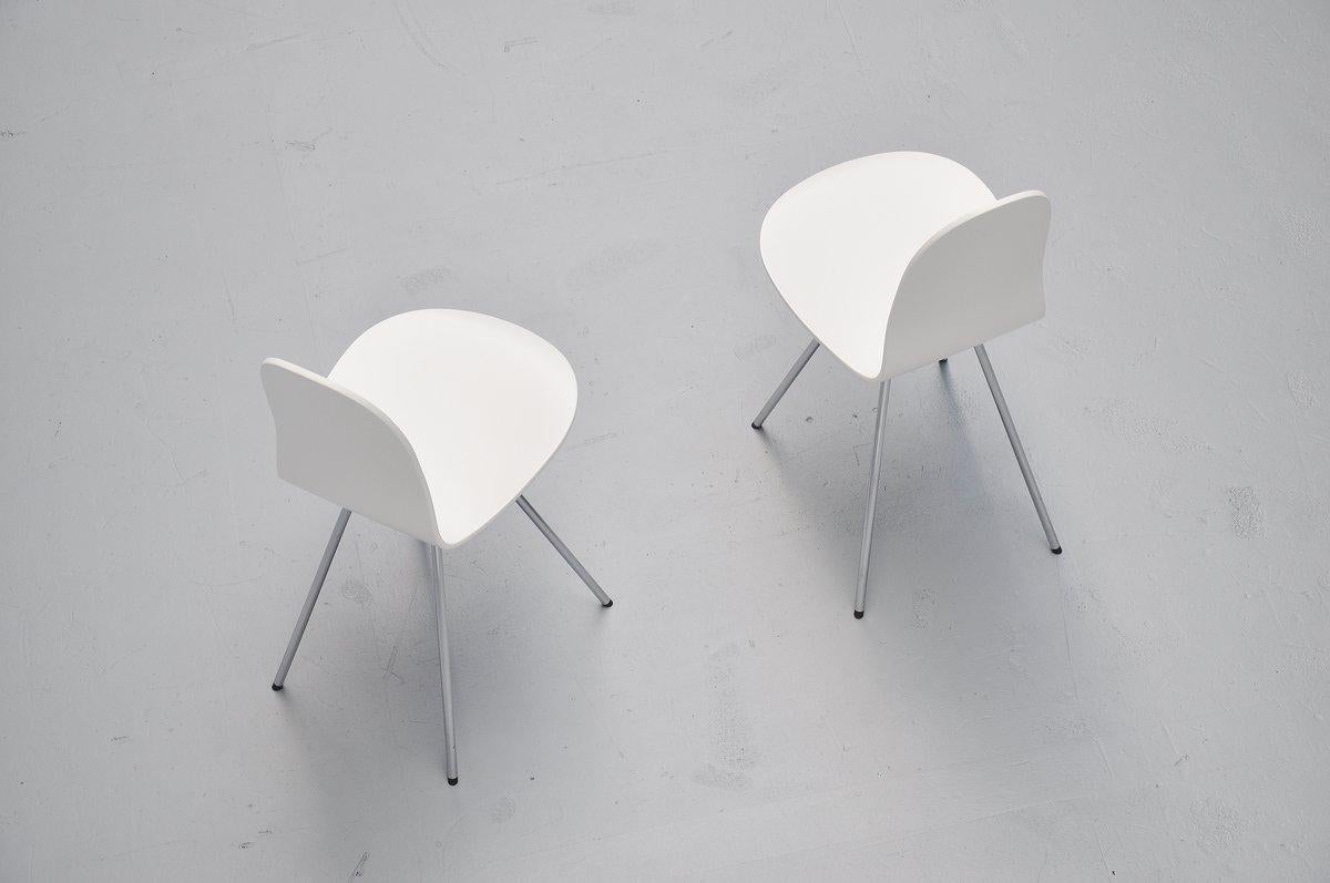 Scandinavian Modern Arne Jacobsen Tongue Chairs Fritz Hansen, 1970s