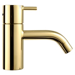 Arne Jacobsen Vola Basin Faucet, Natural Brass, HV1-19 -03 Minimal Bath Fixture
