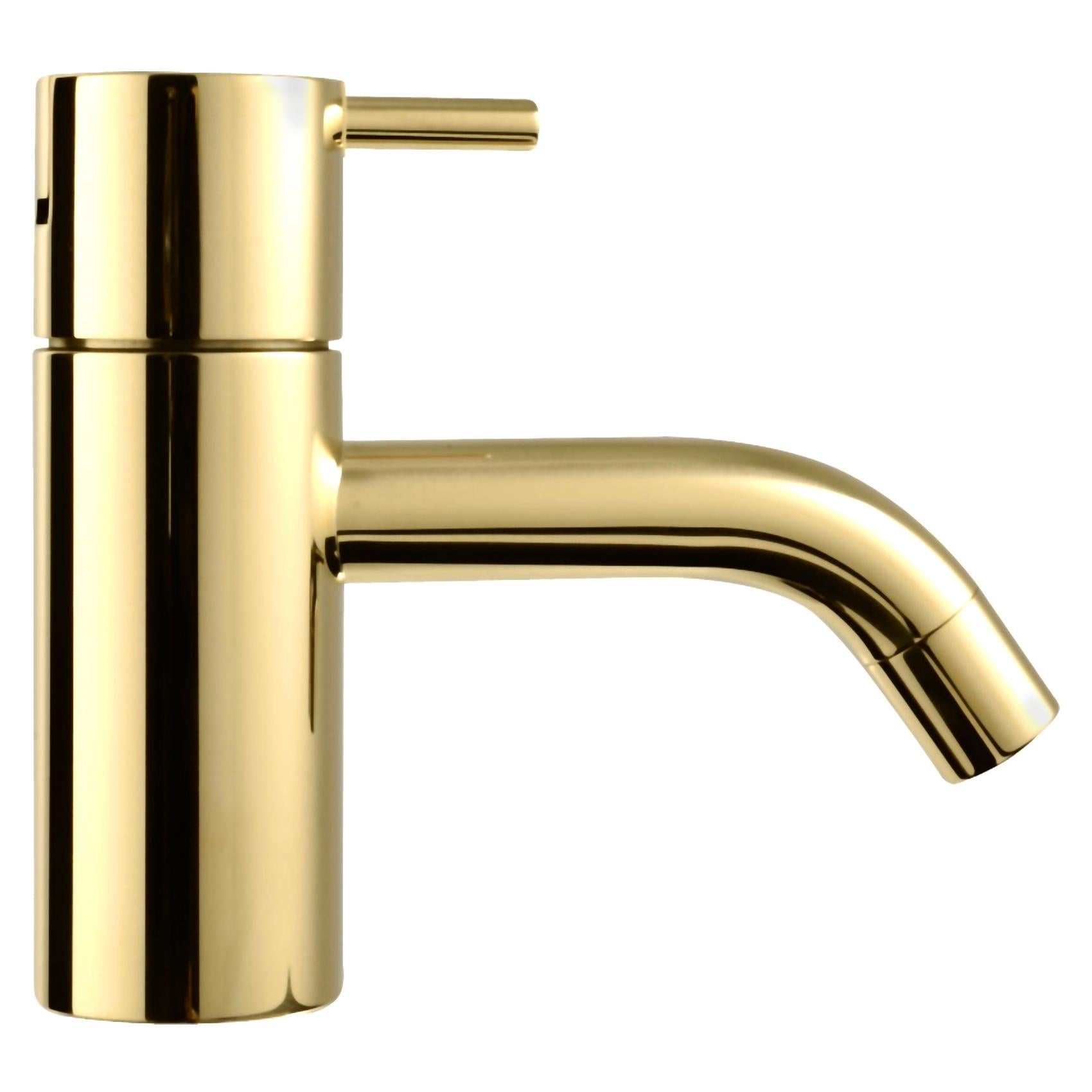 Arne Jacobsen Vola Basin Faucet, Natural Brass, HV1-19 -03 Minimal Bath  Fixture at 1stDibs