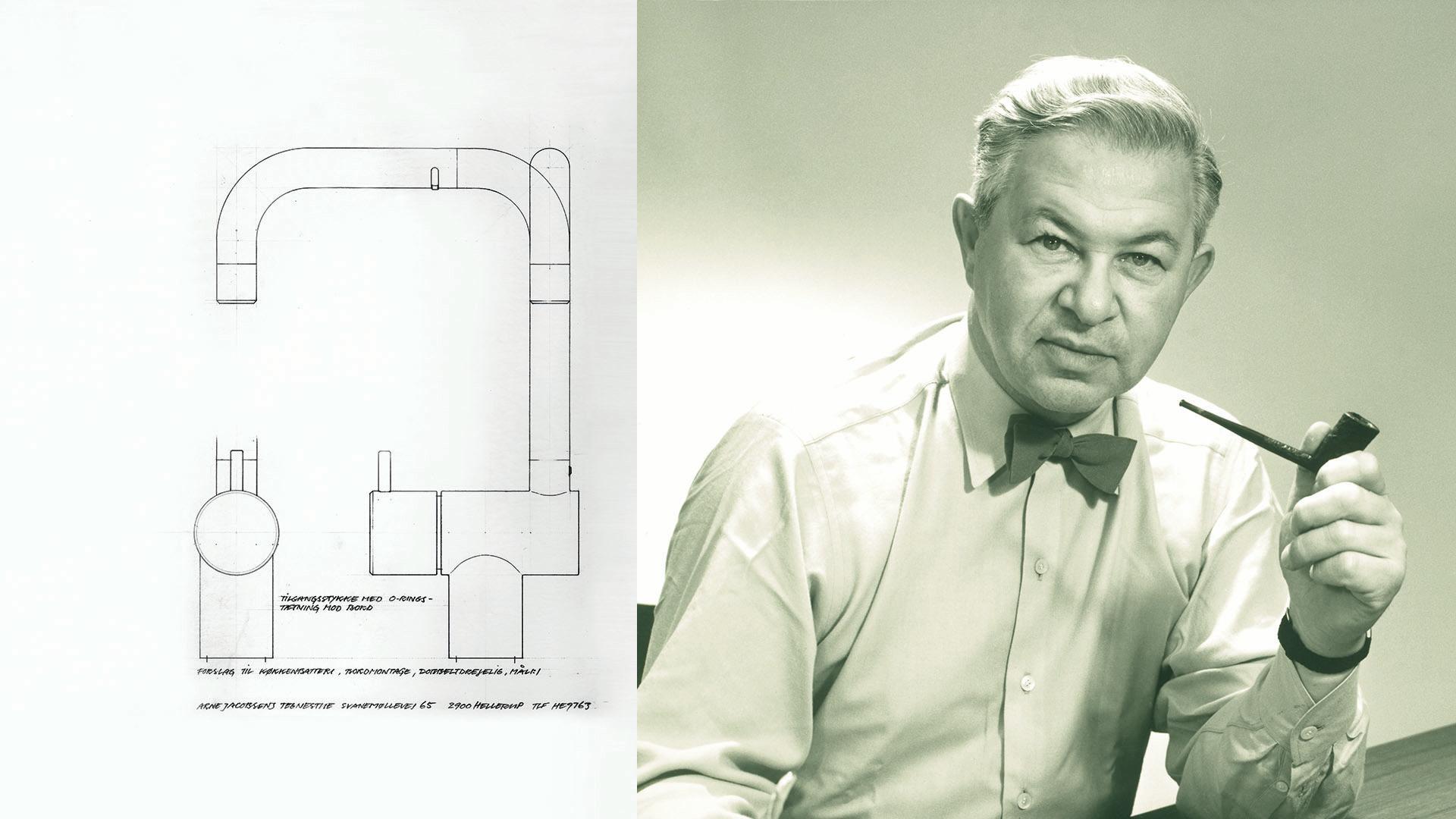 Mid-20th Century Arne Jacobsen Vola Basin Modern Electronic Faucet, Polished Chrome, HVE1-16 -03