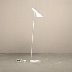 Arne Jacobsen white AJ Floor Lamp for Louis Poulsen, Denmark