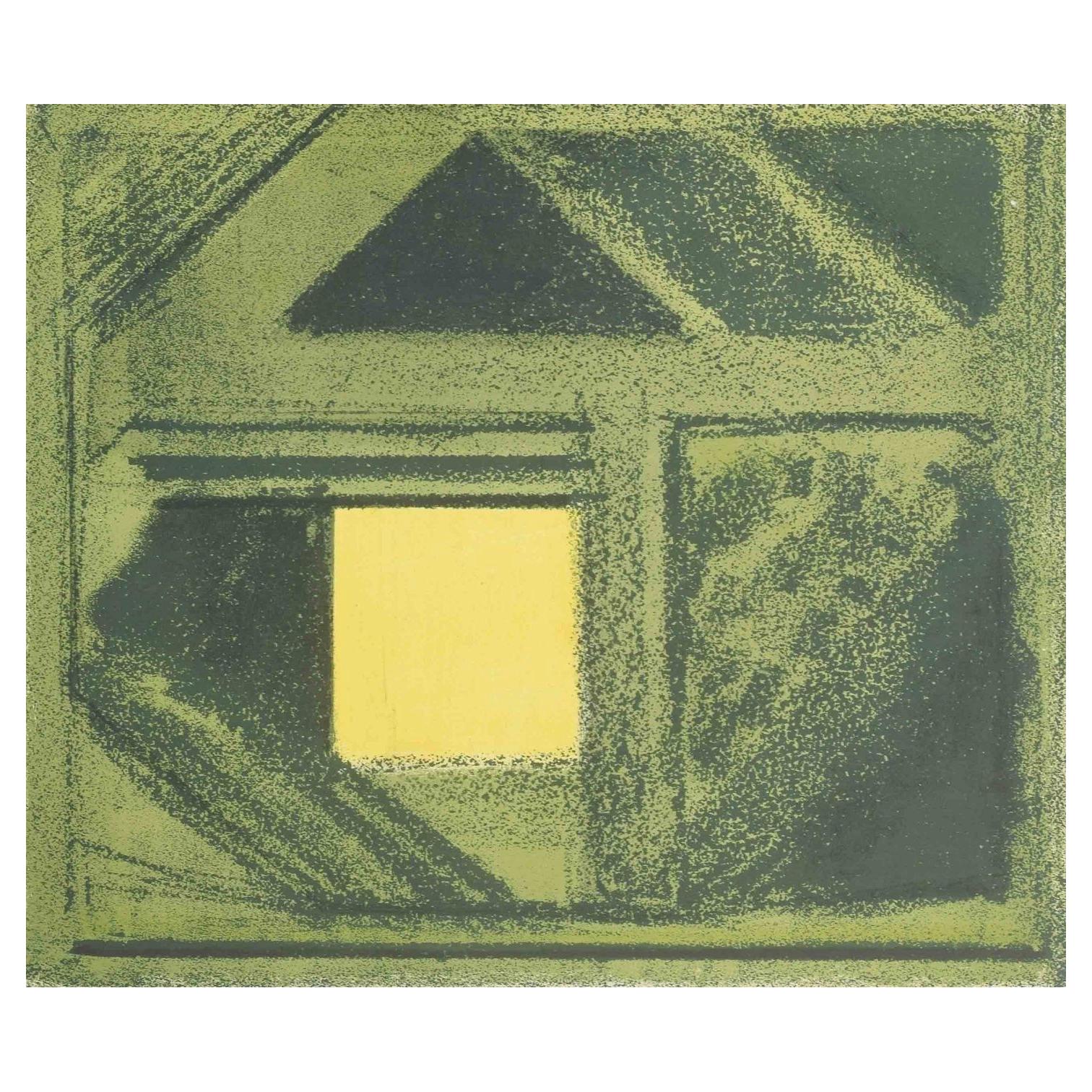 Arne L. Hansen (1921–2009) “Towards the Light”. Color lithograph. Dated 1963