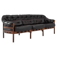 Vintage Arne Norell 20th Century Leather Sofa