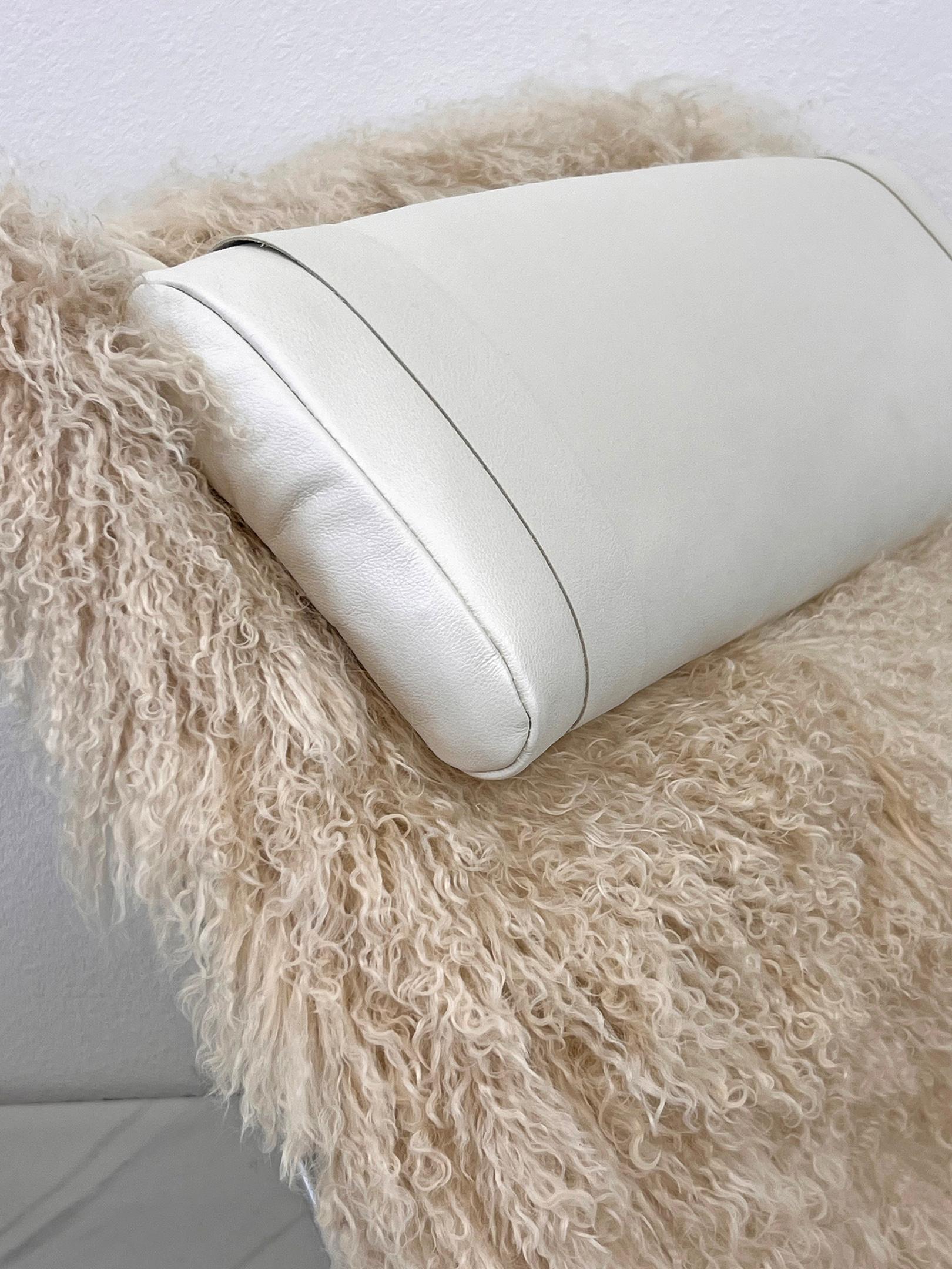 Arne Norell Ari Chairs in Mongolian Sheepskin and Leather, A Pair 5