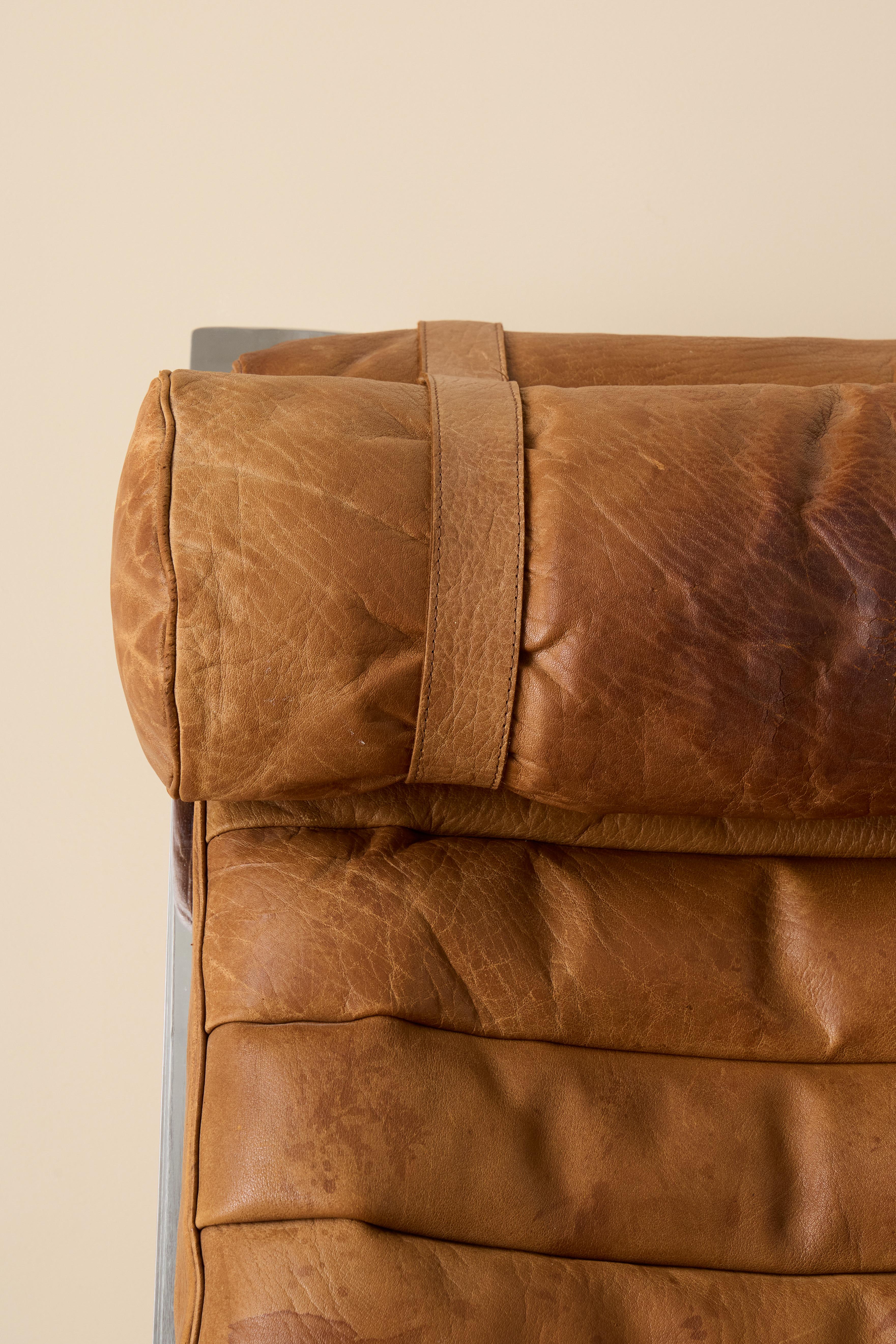 Arne Norell Ari Easy Chairs in pelle marrone cognac, Svezia, anni '60 in vendita 2