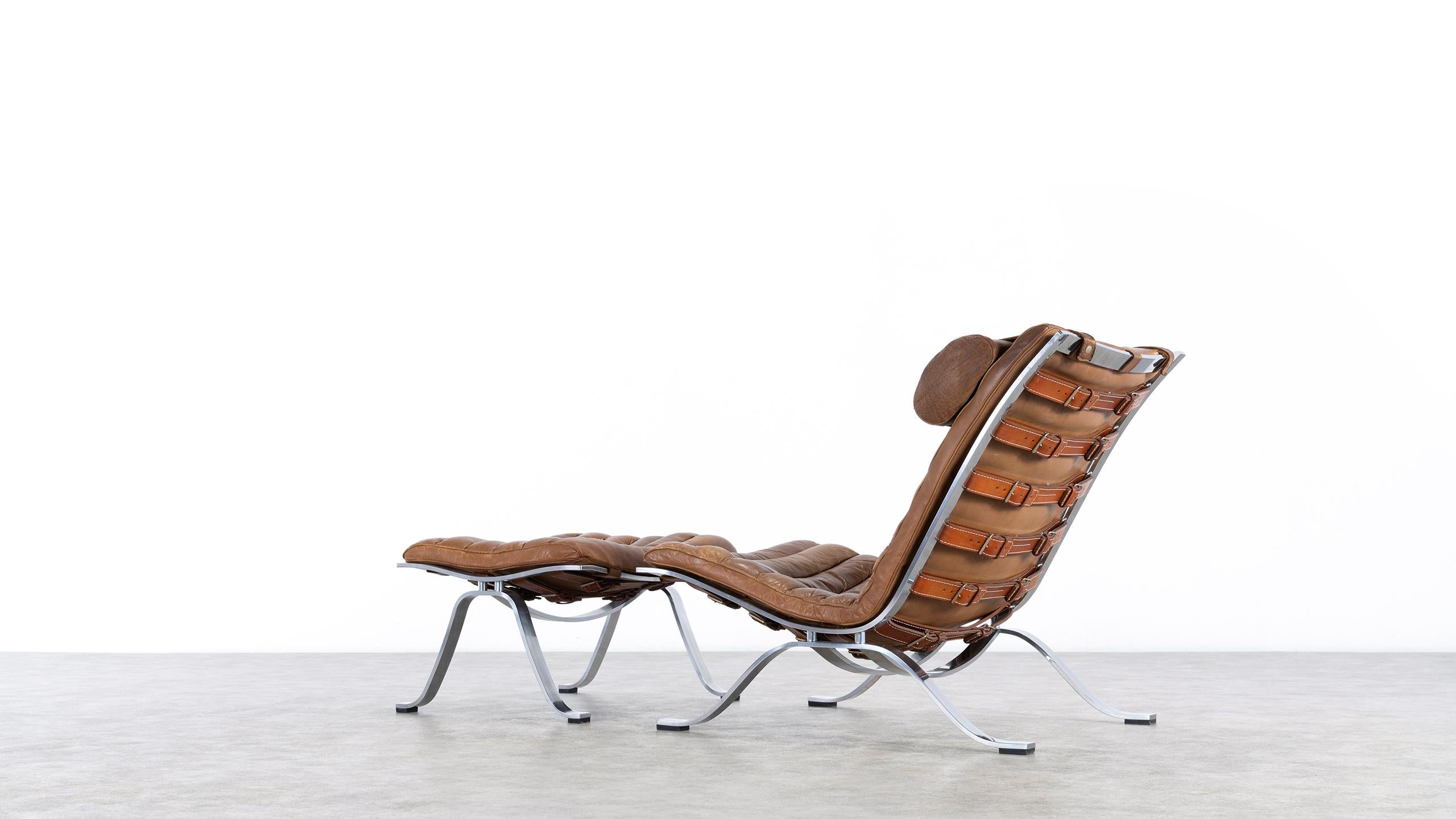 Arne Norell, Ari Lounge Chair and Ottoman, 1966 or Norell Möbel, Aneby, Sweden 2
