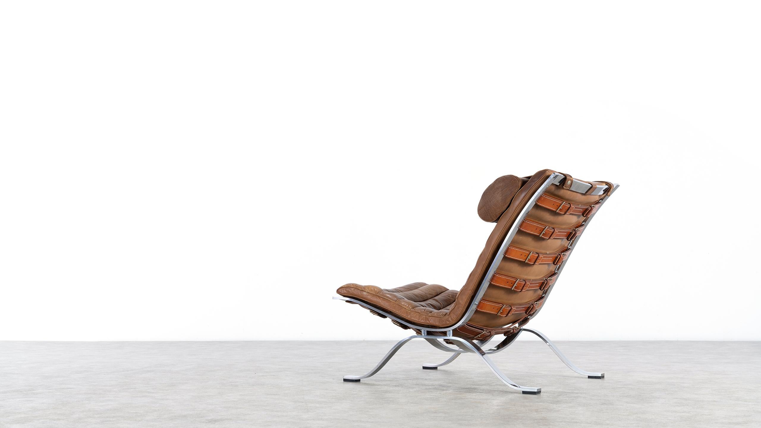 Arne Norell, Ari Lounge Chair and Ottoman, 1966 or Norell Möbel, Aneby, Sweden 3