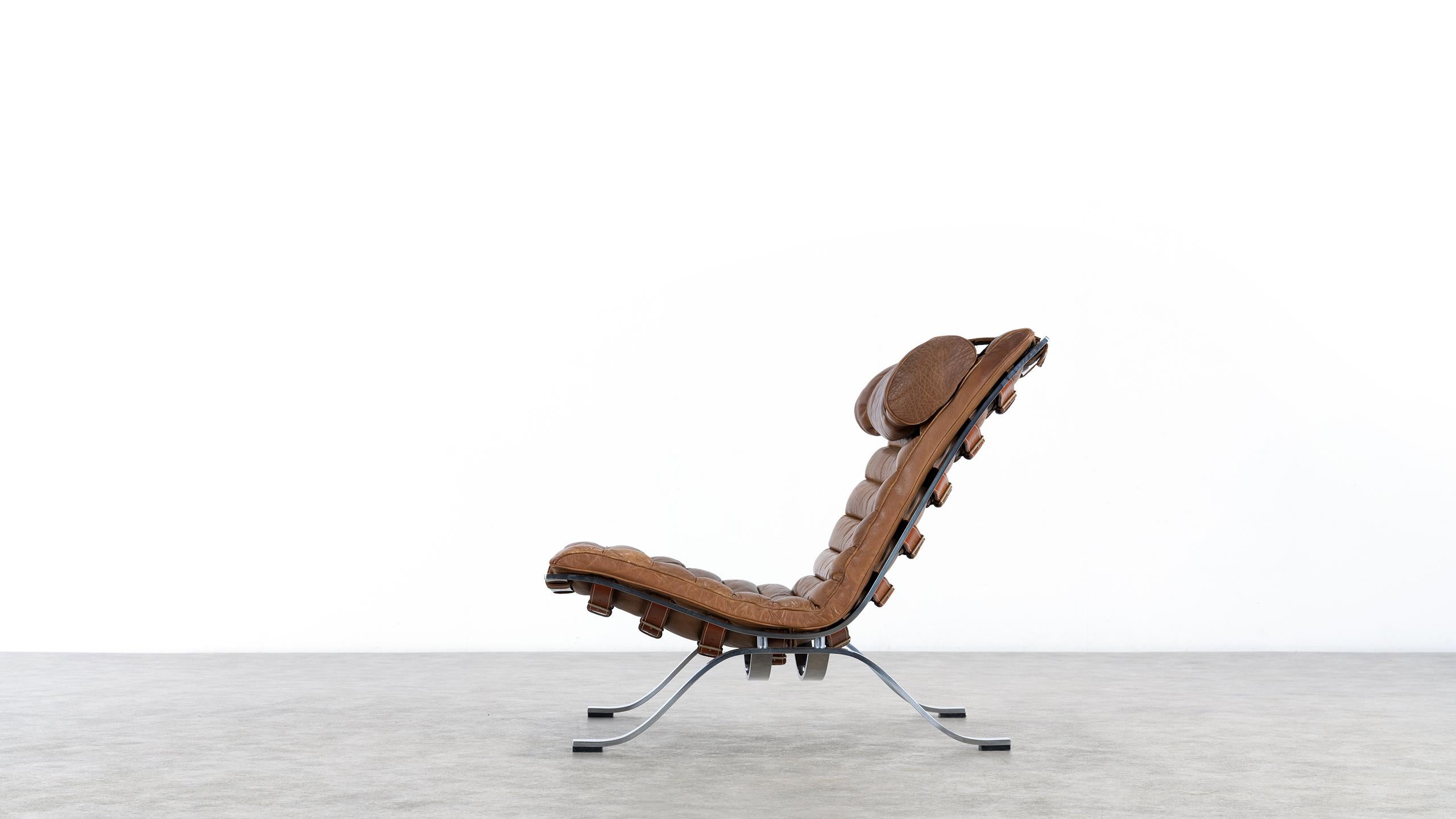 Mid-20th Century Arne Norell, Ari Lounge Chair and Ottoman, 1966 or Norell Möbel, Aneby, Sweden