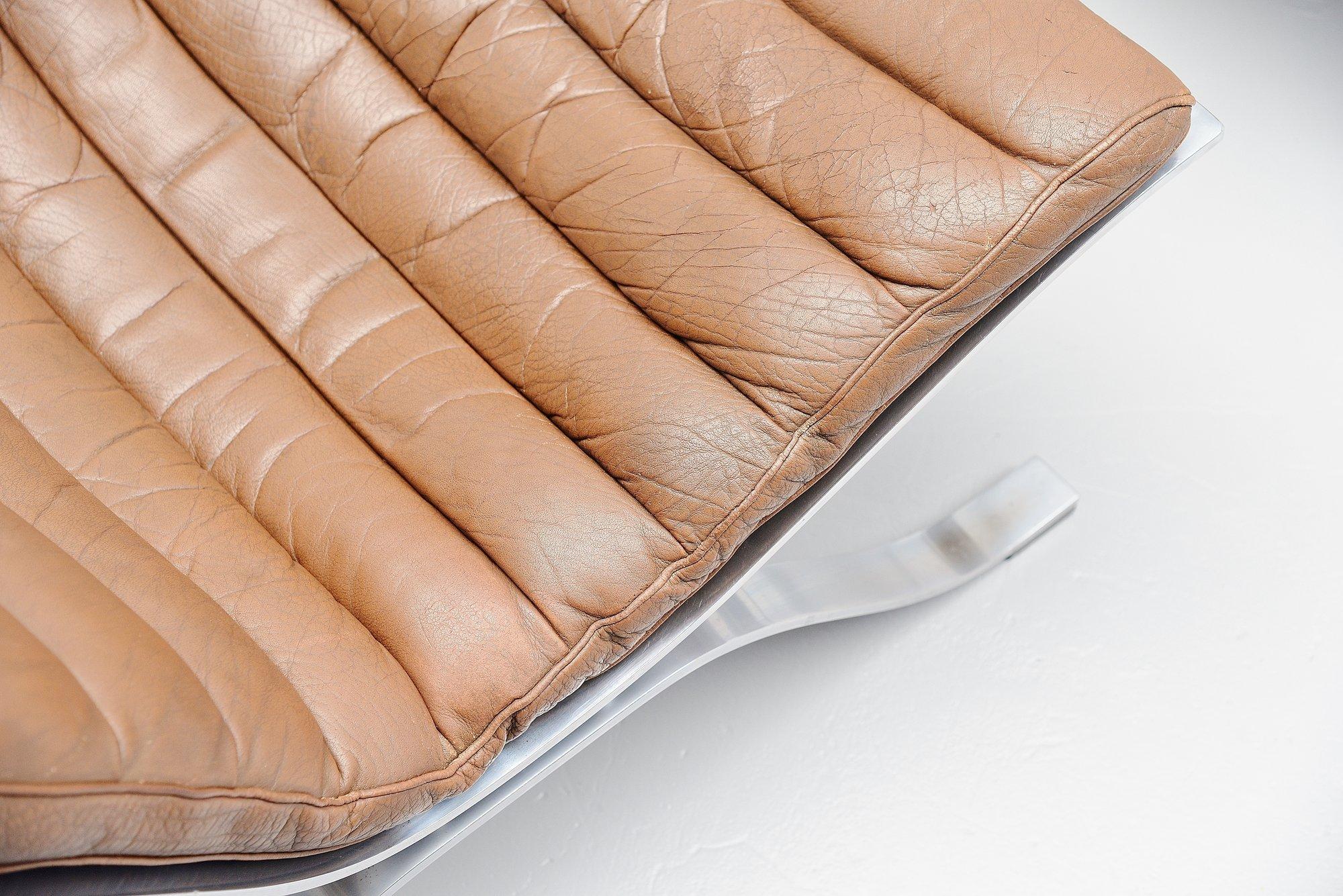 Mid-20th Century Arne Norell Ari Lounge Chair and Ottoman, Sweden, 1966