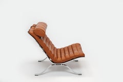 Arne Norell ARI Loungesessel aus cognacfarbenem Leder