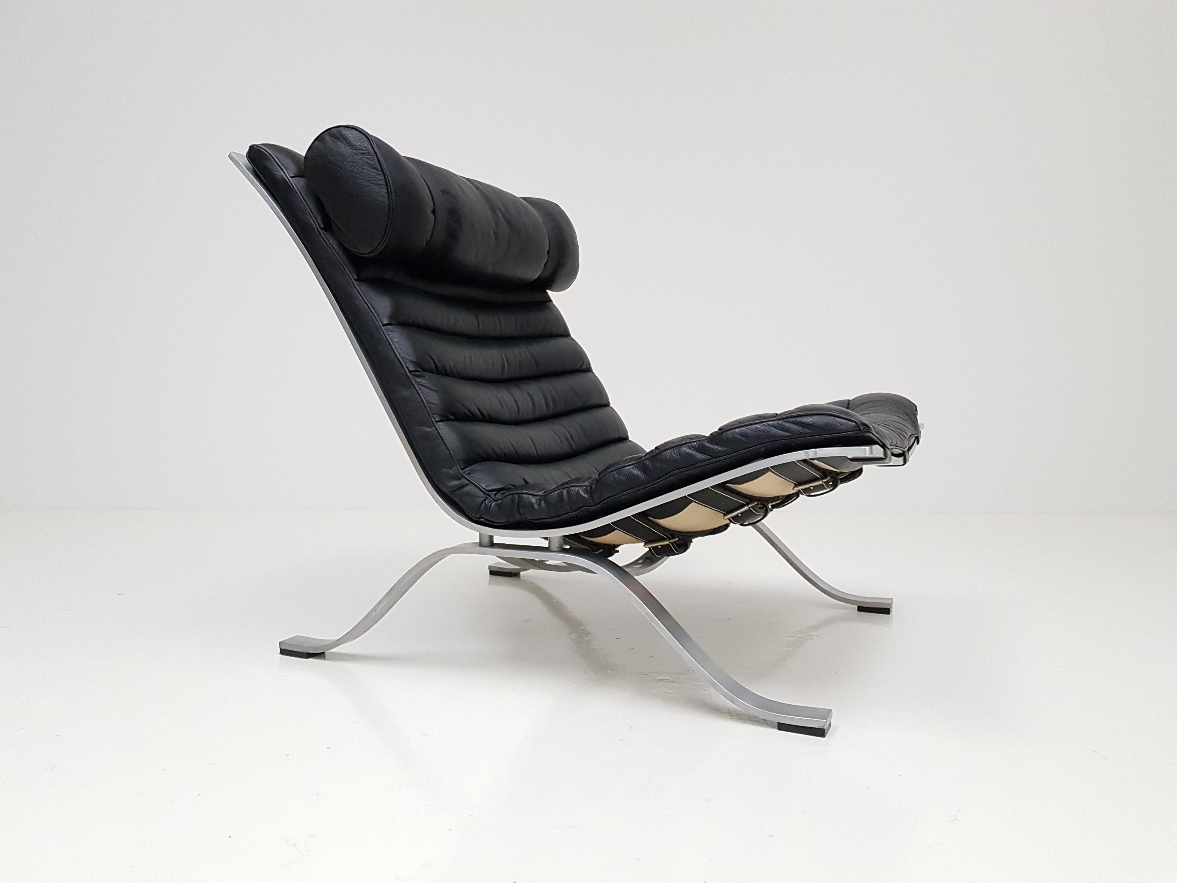 Arne Norell 'Ari' Lounge Chair with Ottoman, 1966, Norell Möbe 1