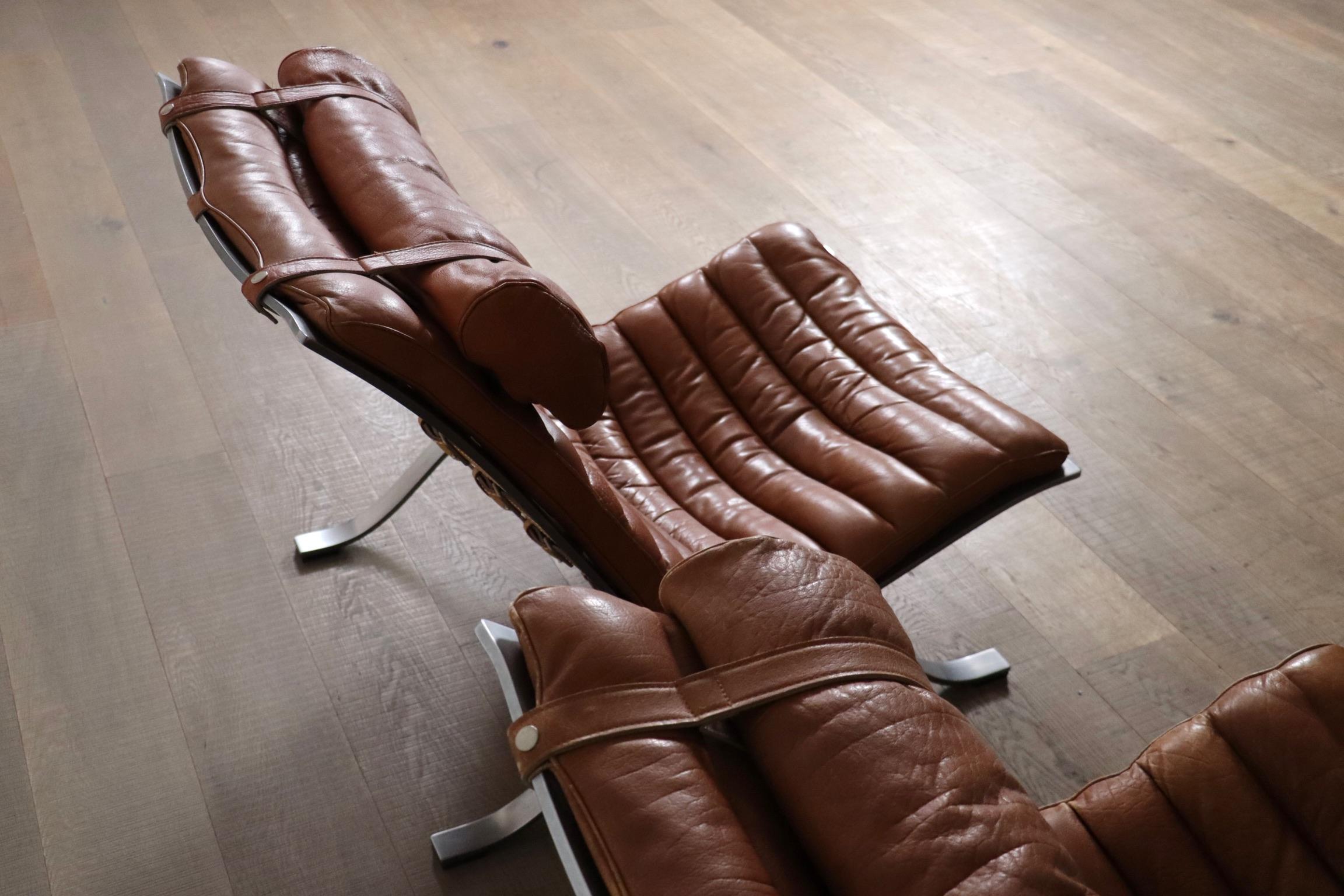 Arne Norell Ari lounge chair with Ottoman Sweden 1966 5
