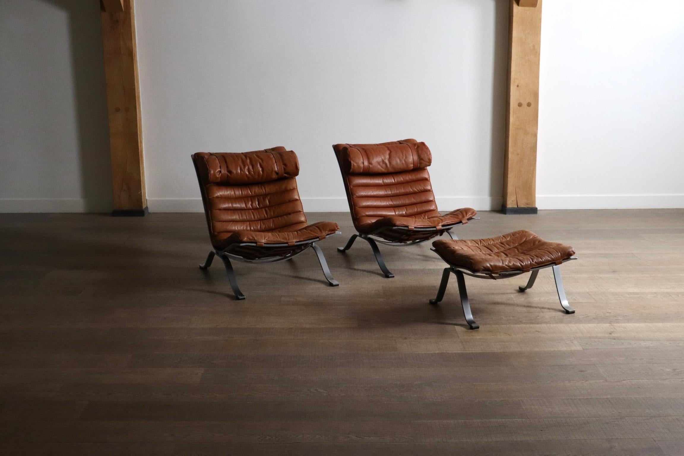 Arne Norell Ari lounge chair with Ottoman Sweden 1966 7