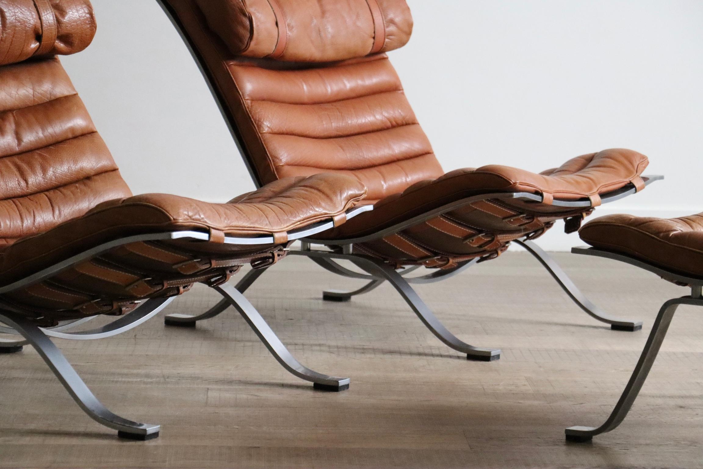 Arne Norell Ari lounge chair with Ottoman Sweden 1966 8