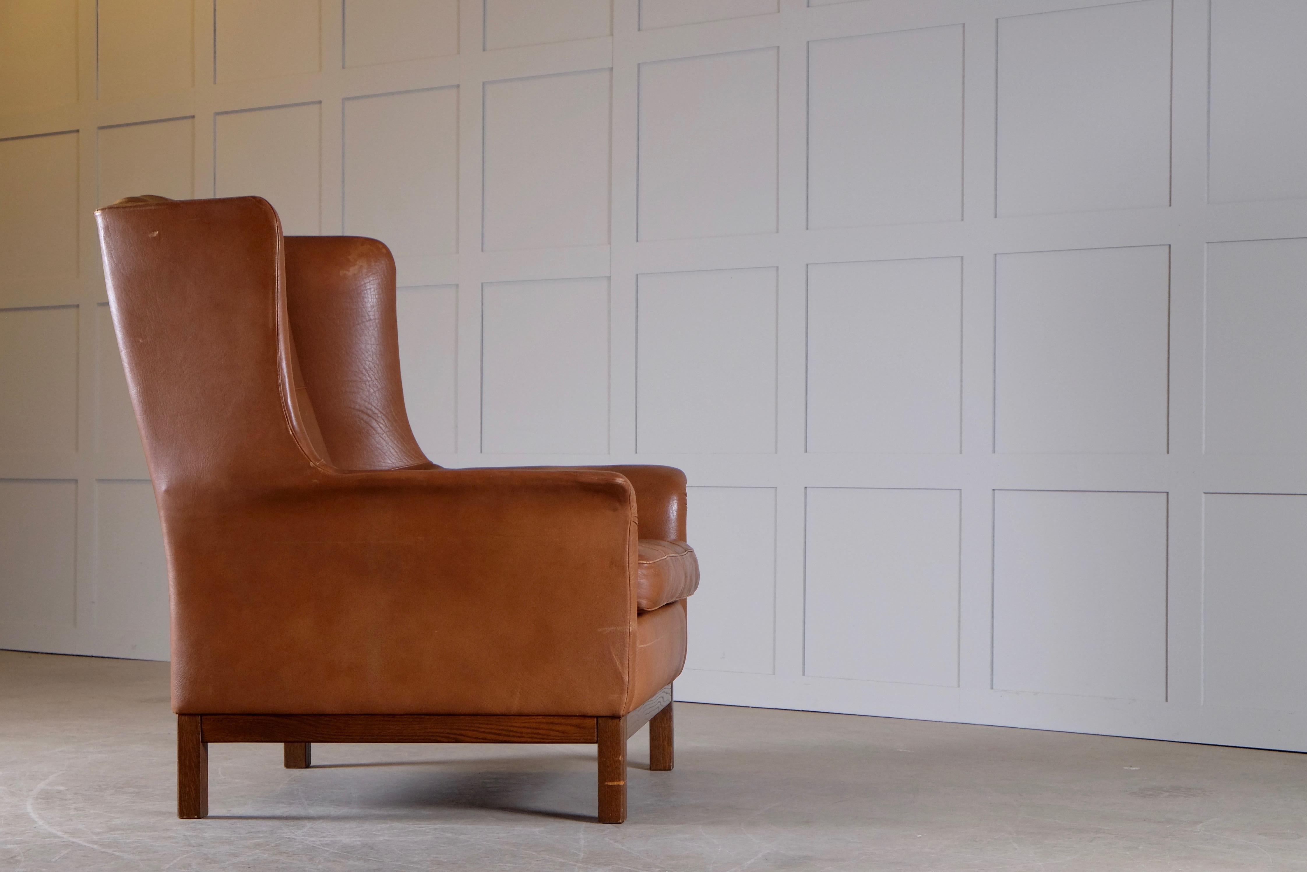 Arne Norell Buffalo Leather Easy Chair, 1960s 2