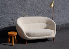 Arne Norell curvy Soffa Produced by Westbergs Möbler, Sweden, circa 1960