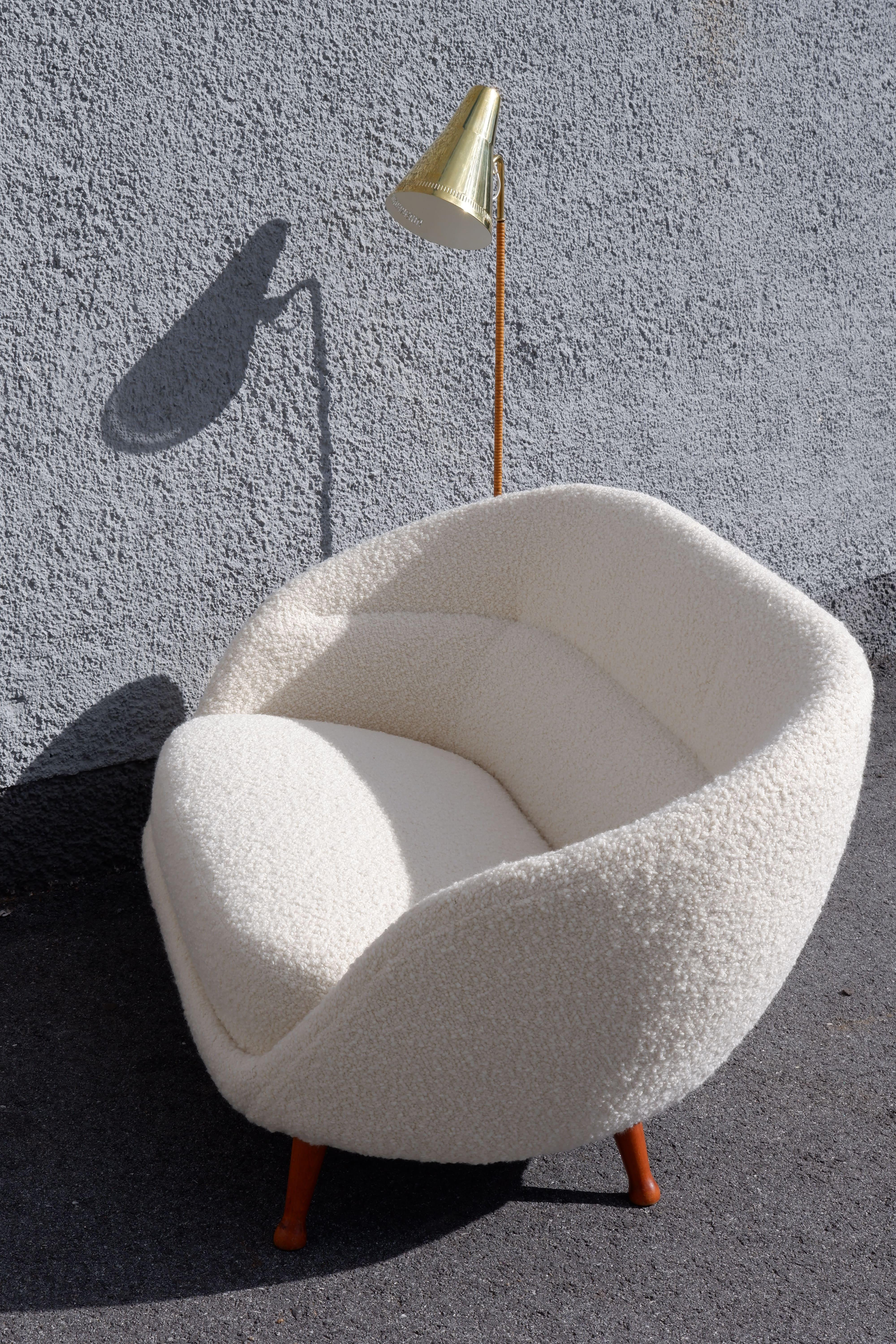 Mid-20th Century Arne Norell curvy Soffa Produced by Westbergs Möbler, Sweden, circa 1960 For Sale