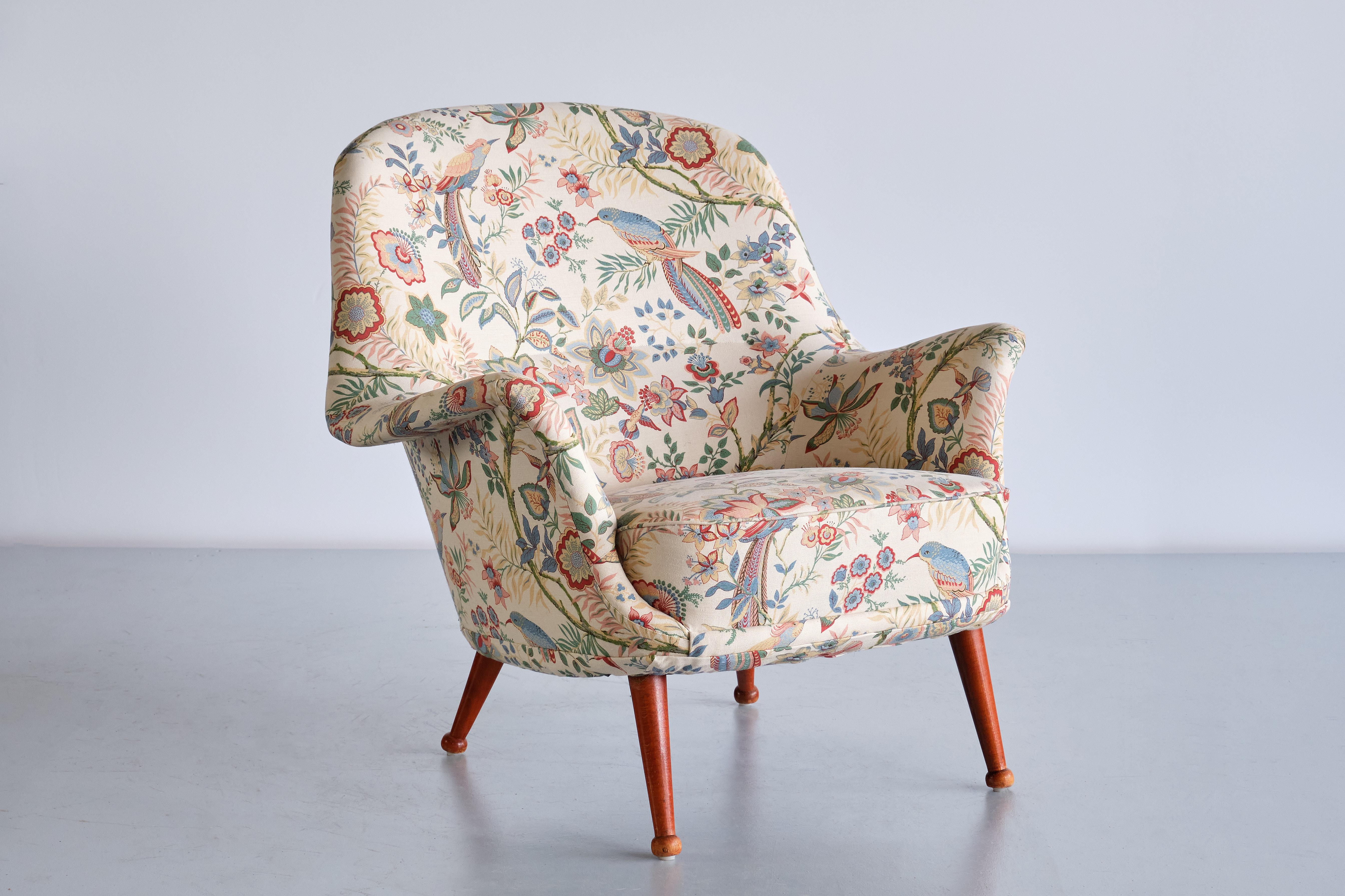 Arne Norell 'Divina' Armchair, Westbergs Möbler AB, Sweden, 1950s 6