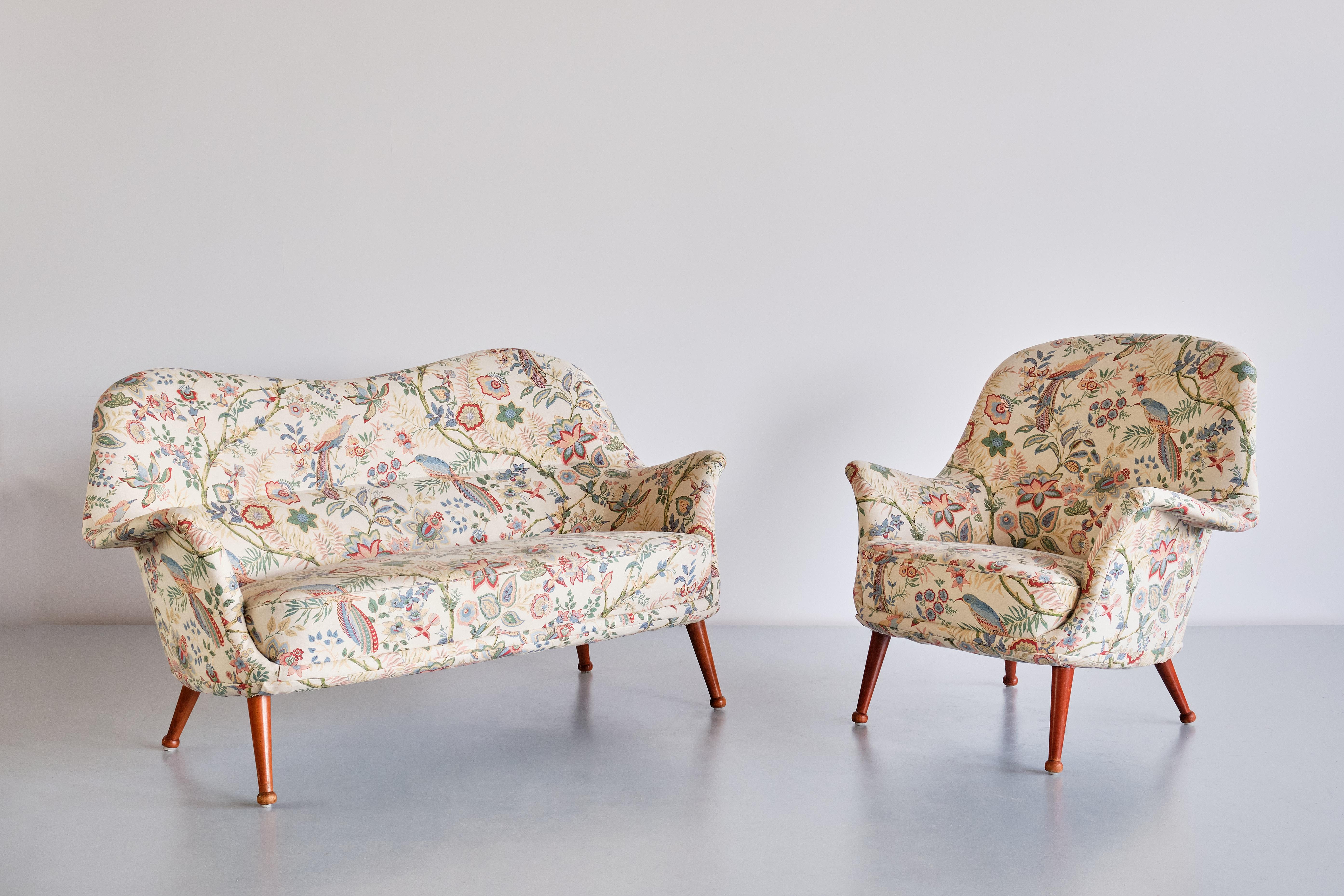 Scandinavian Modern Arne Norell 'Divina' Armchair, Westbergs Möbler AB, Sweden, 1950s
