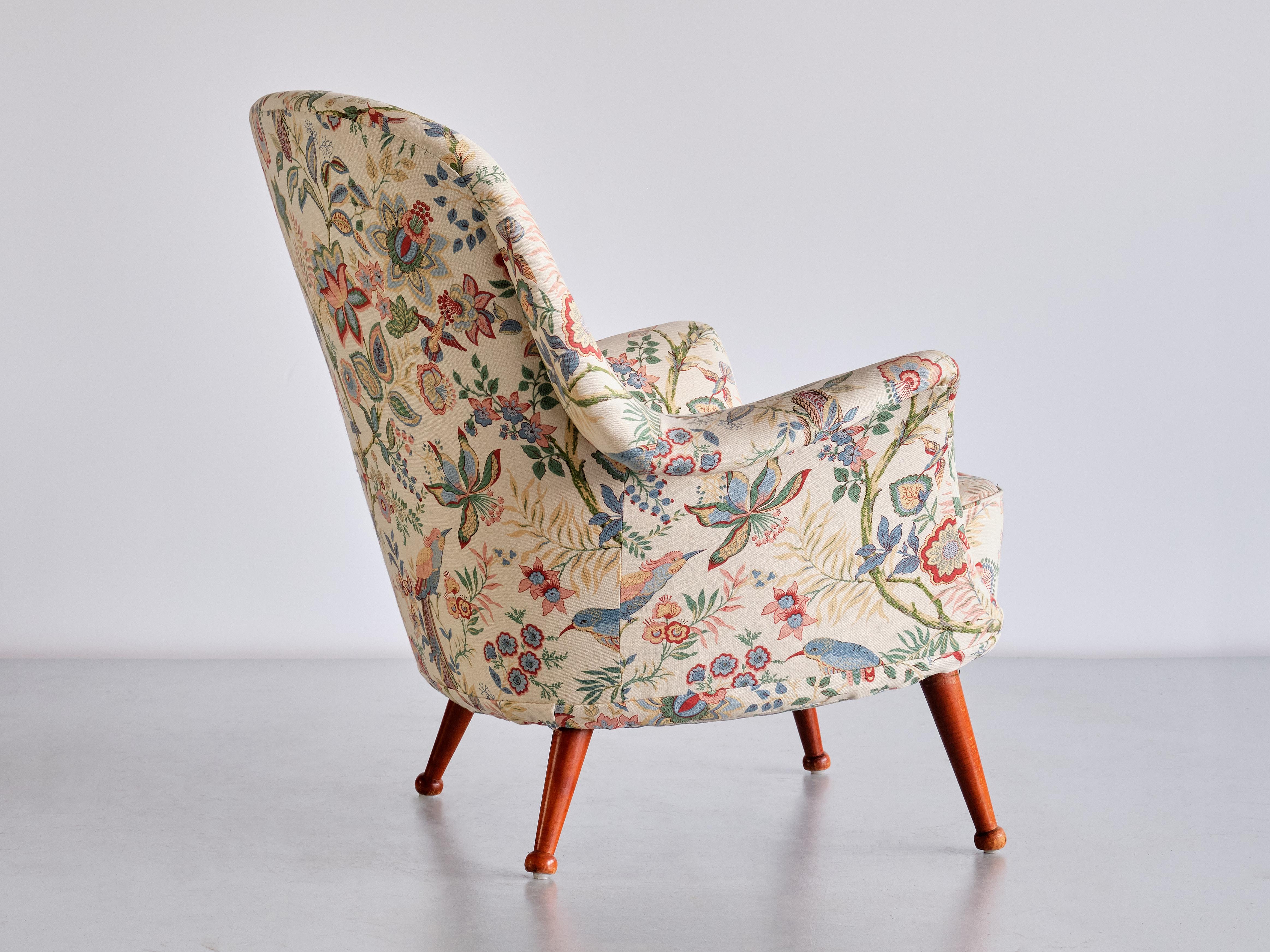 Swedish Arne Norell 'Divina' Armchair, Westbergs Möbler AB, Sweden, 1950s