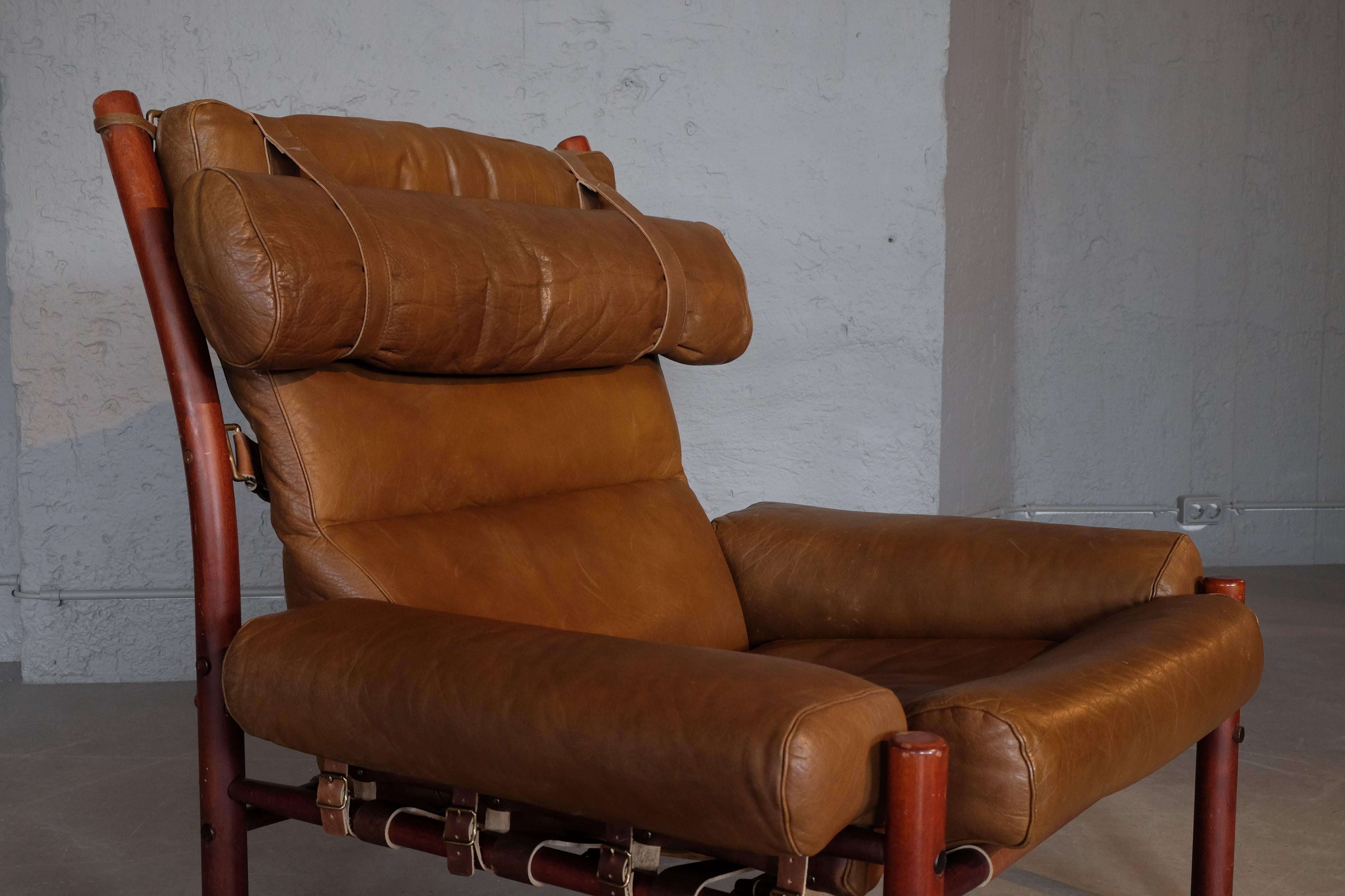 Swedish Arne Norell Easy Chair Model Inca, 1970s