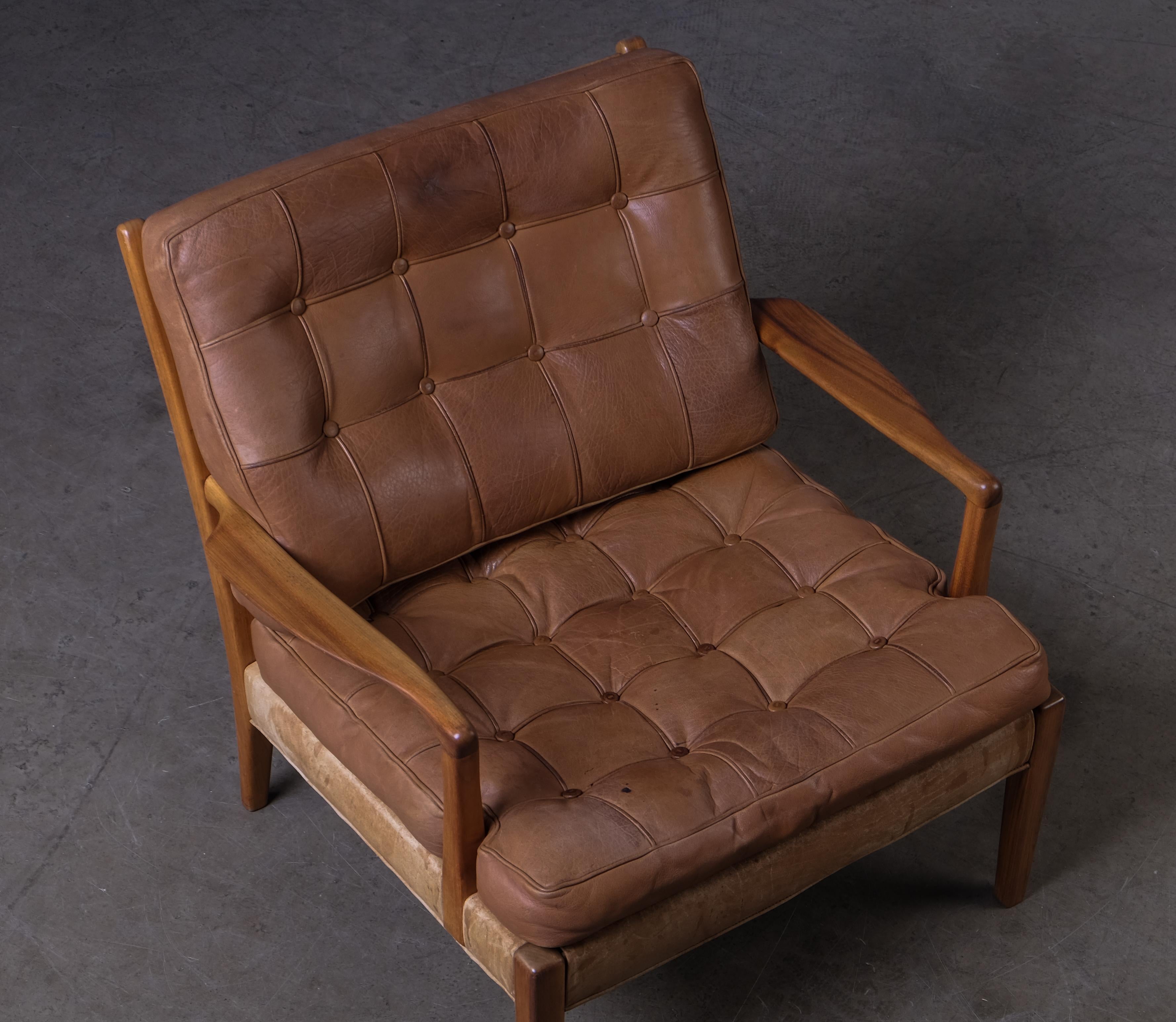 Swedish Arne Norell Easy Chair Model 