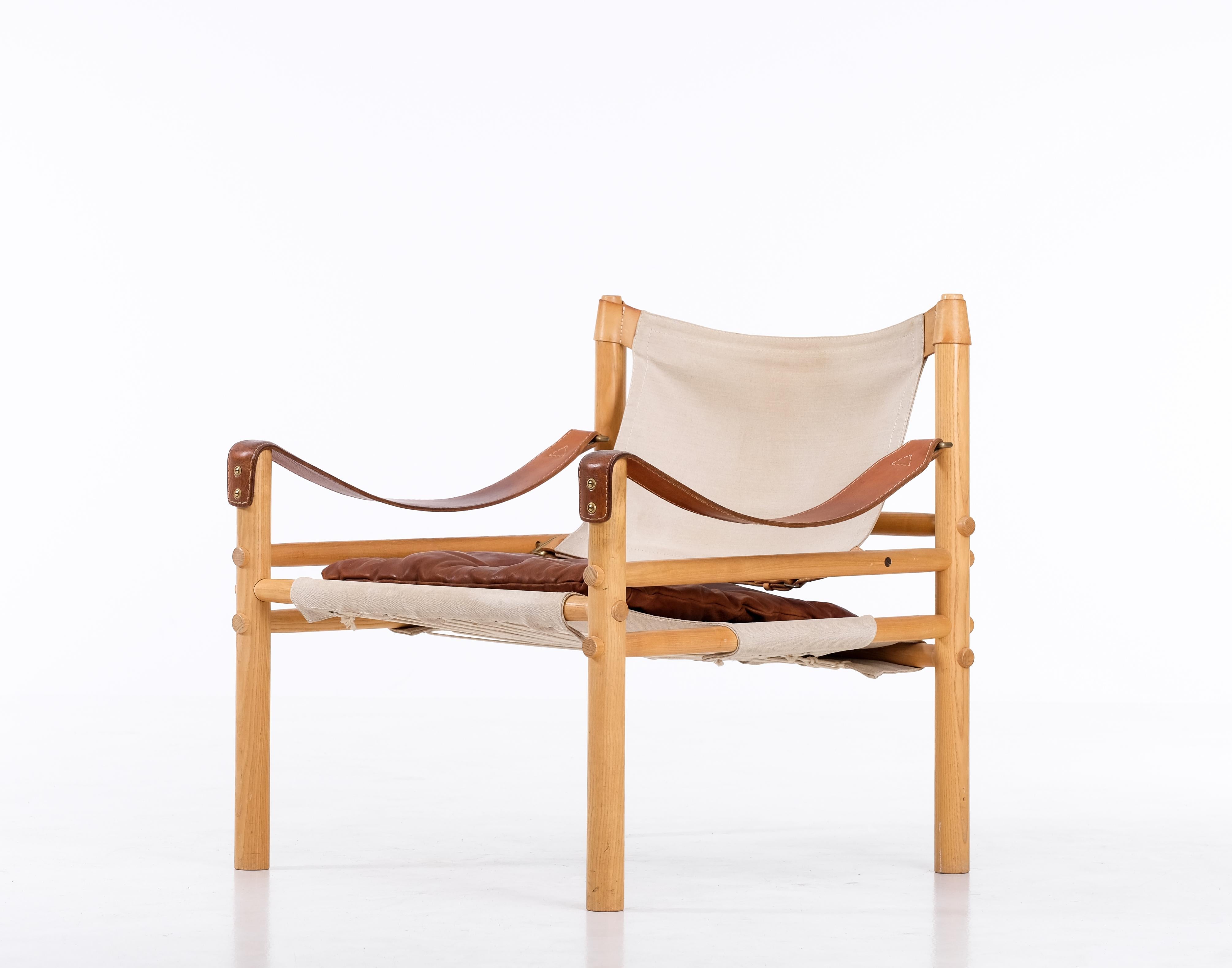 Scandinavian Modern Arne Norell Easy Chair Model Sirocco, 1970s For Sale