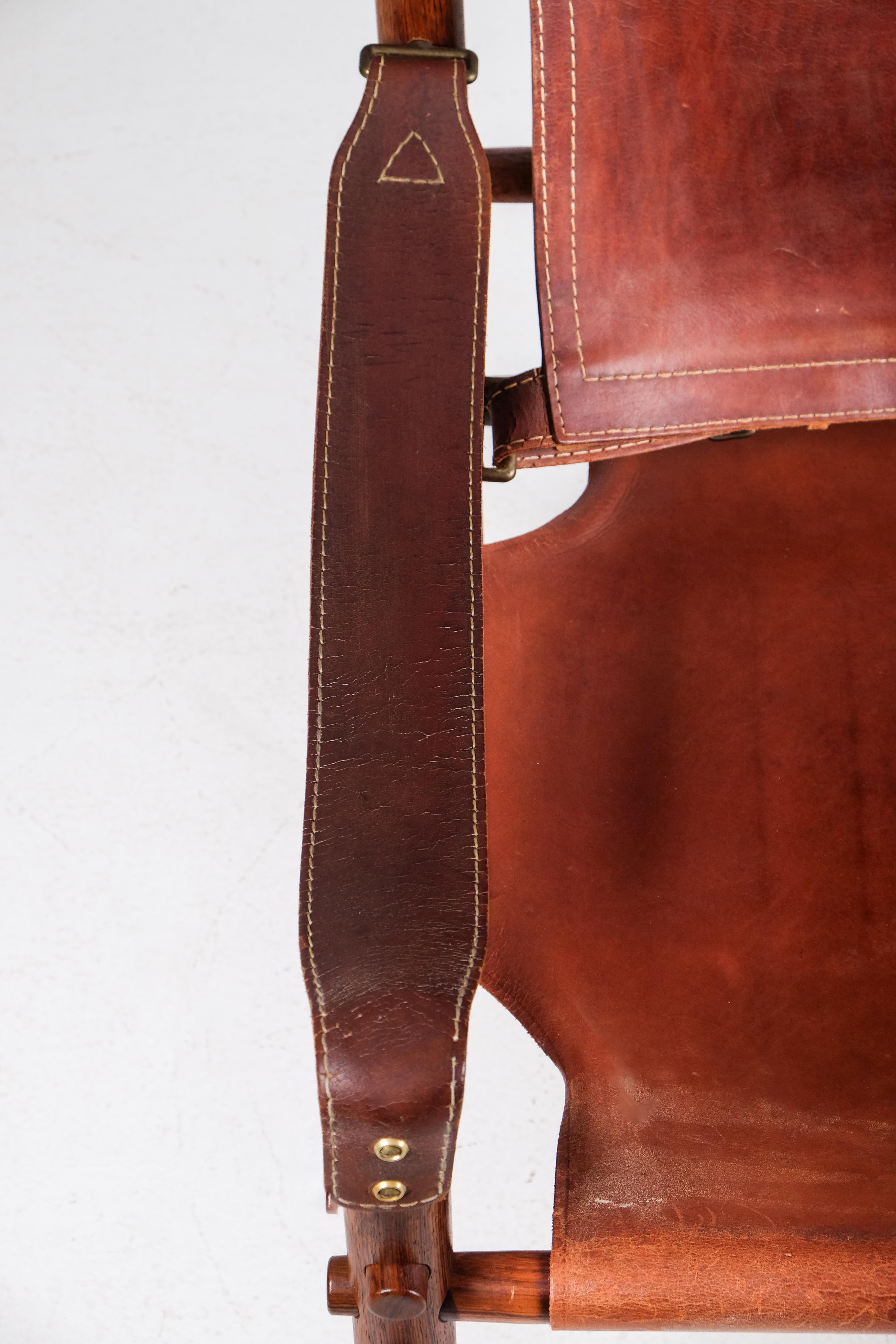 Sillón Arne Norell Modelo Sirocco, años 70 Latón en venta