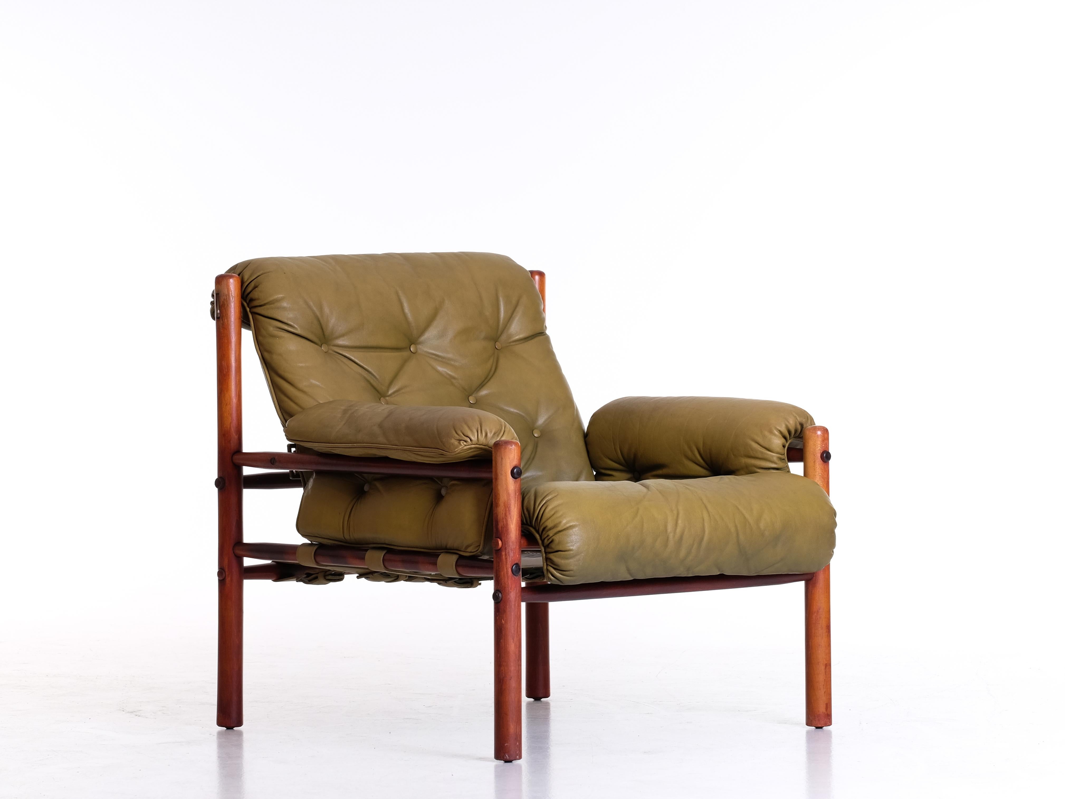 Scandinavian Modern Arne Norell Easy Chair, Sweden, 1970s