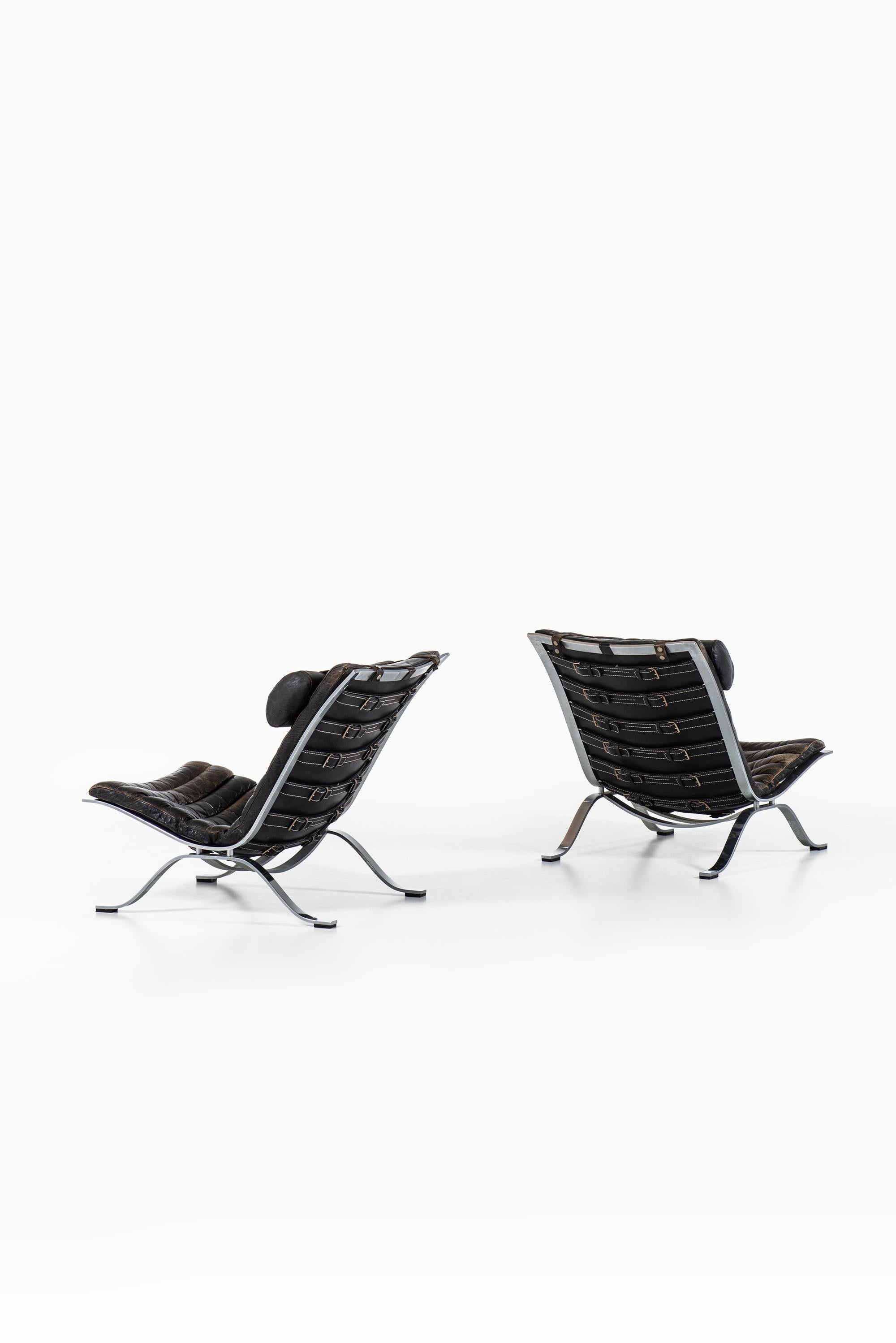 Swedish Arne Norell Easy Chairs Model Ari Produced by Arne Norell AB in Sweden
