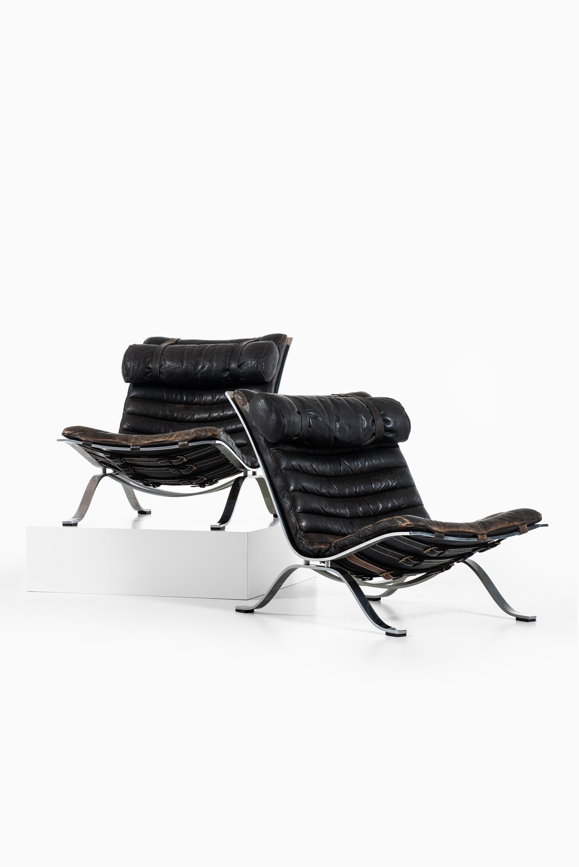 Mid-20th Century Arne Norell Easy Chairs Model Ari Produced by Arne Norell AB in Sweden