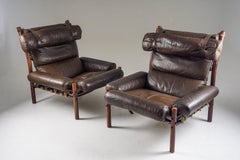 Arne Norell Easy Chairs Model Inca, 1970s