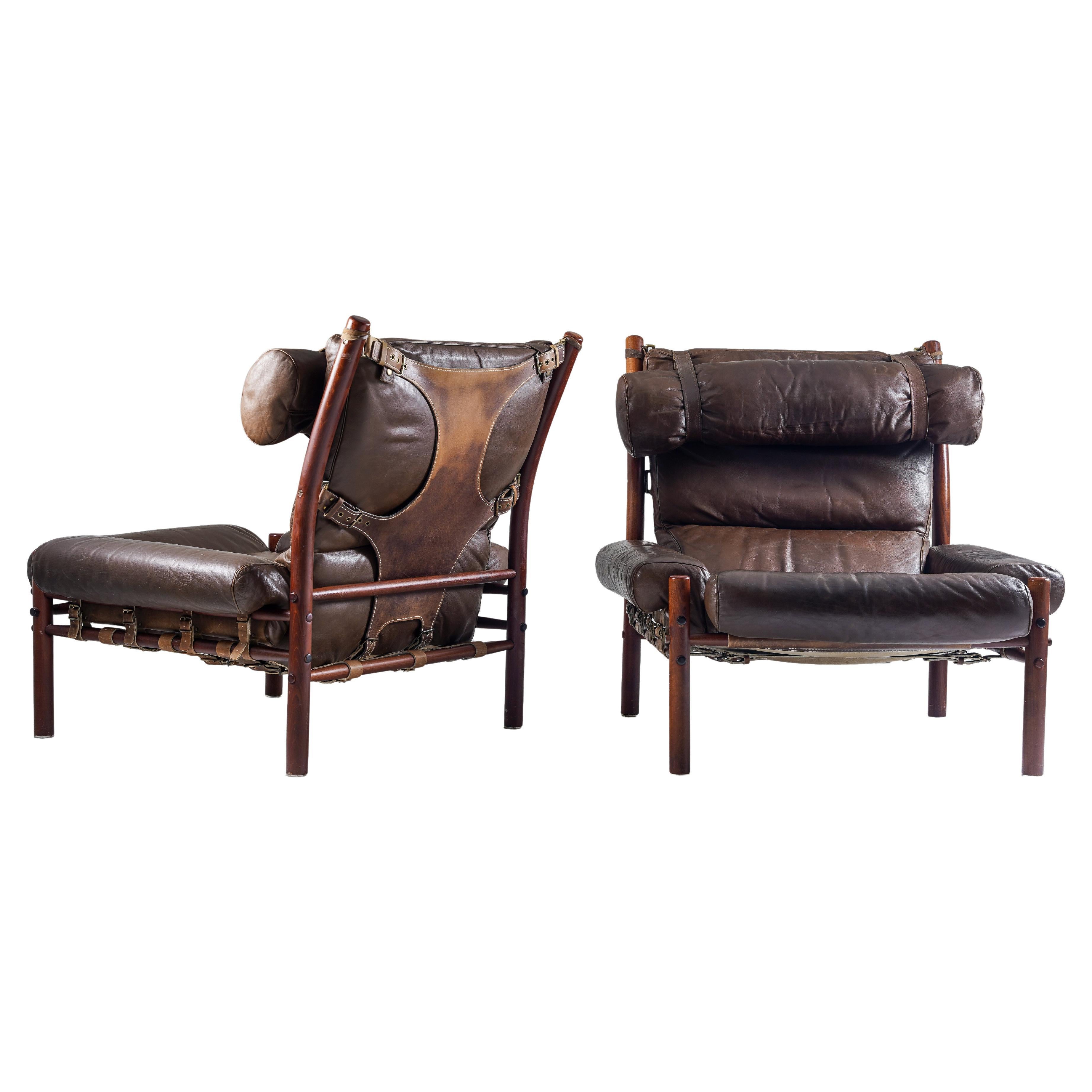 Arne Norell Easy Chairs Model Inca, 1970s in vendita