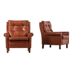 Arne Norell Easy Chairs Produced by Arne Norell AB in Sweden