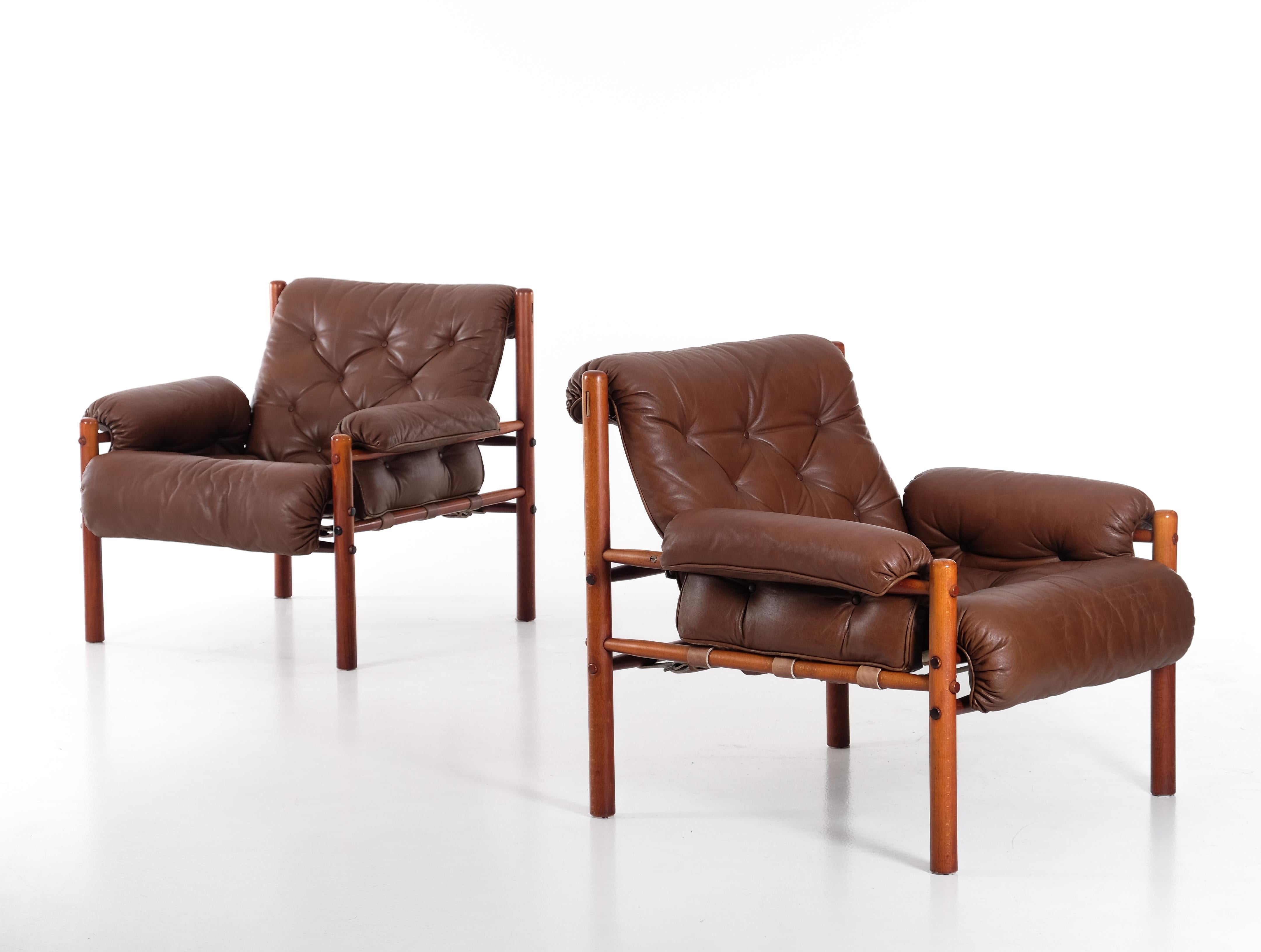 Scandinave moderne Fauteuils Arne Norell, Suède, années 1970 en vente
