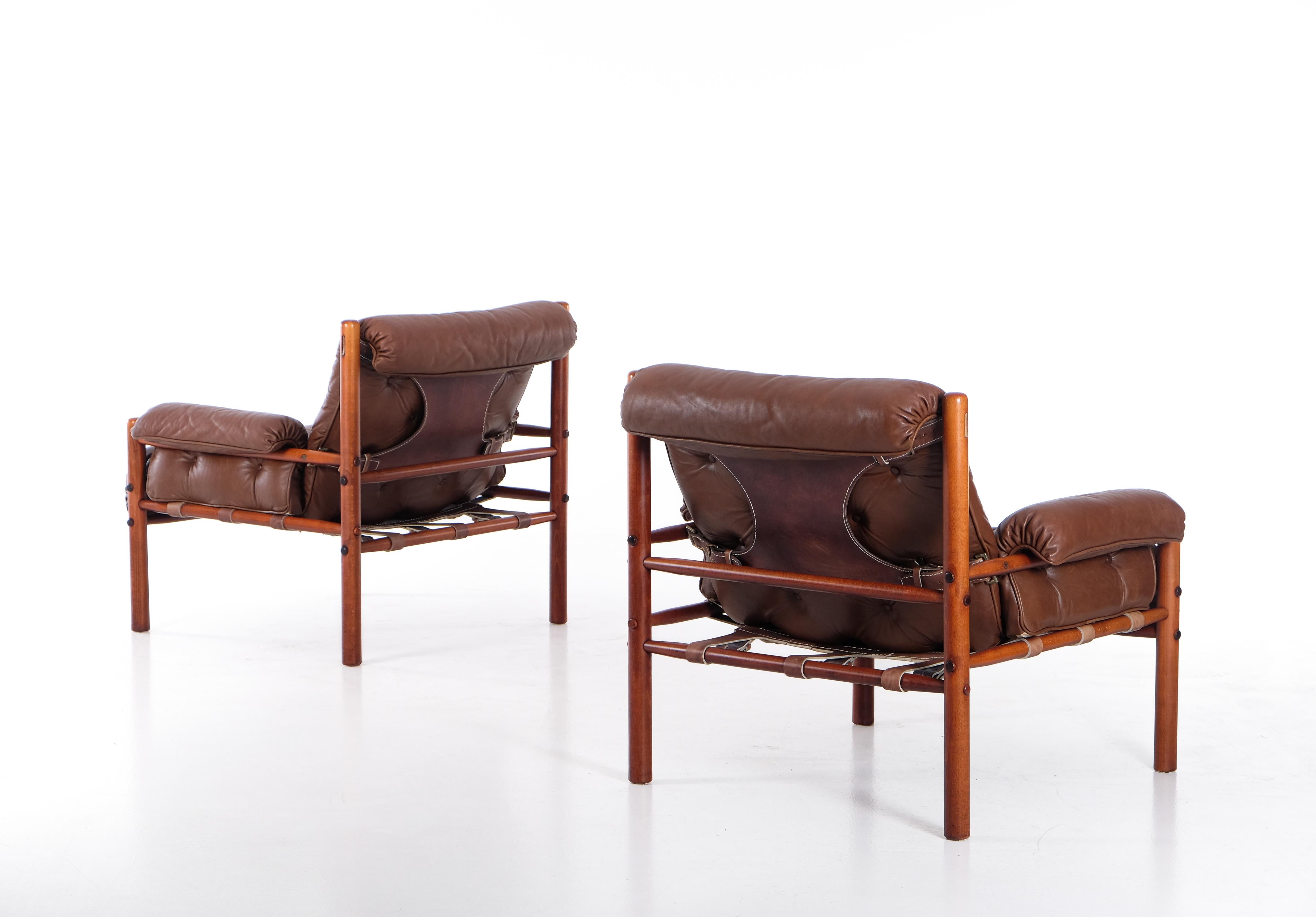 Suédois Fauteuils Arne Norell, Suède, années 1970 en vente