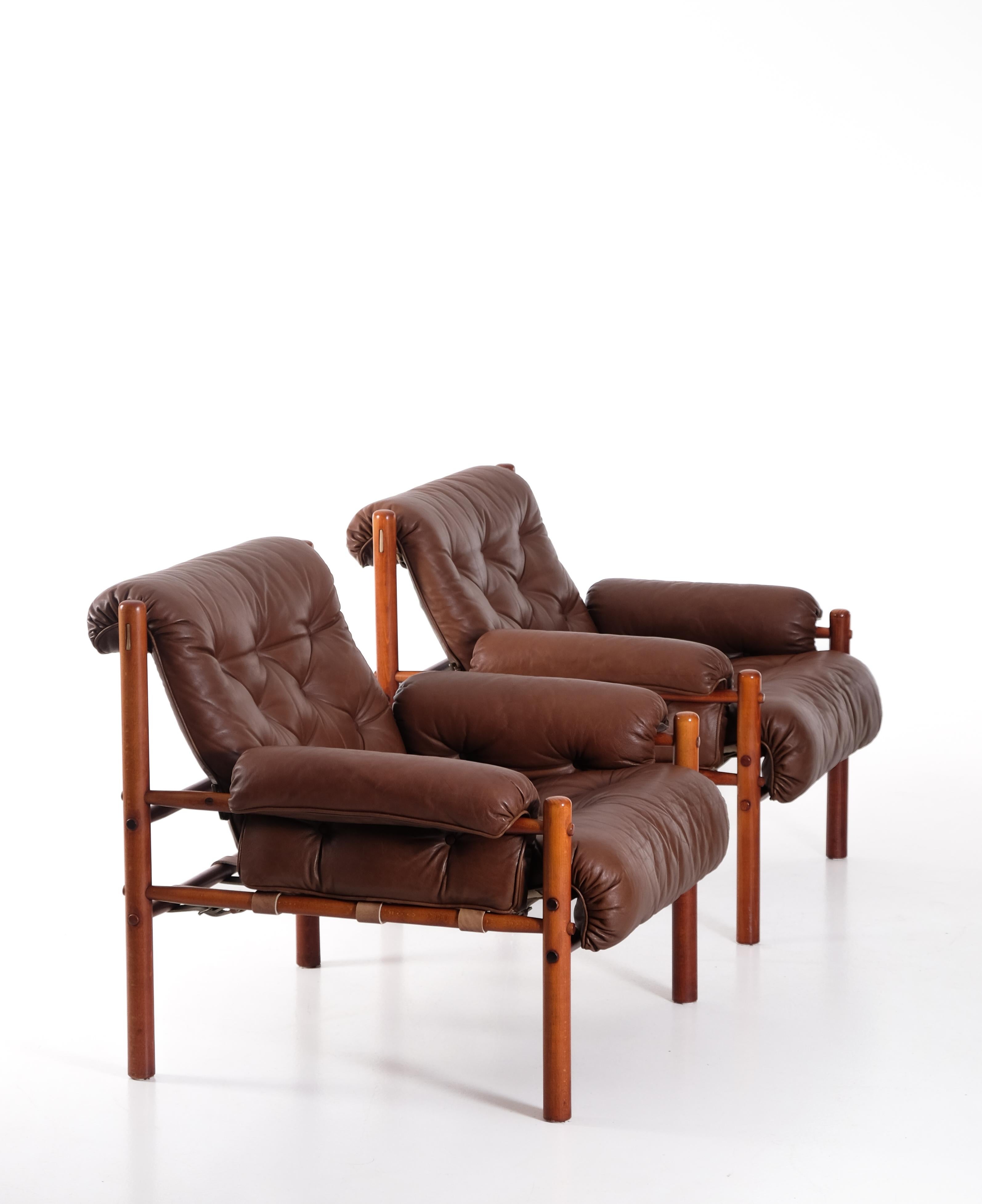 Fin du 20e siècle Fauteuils Arne Norell, Suède, années 1970 en vente