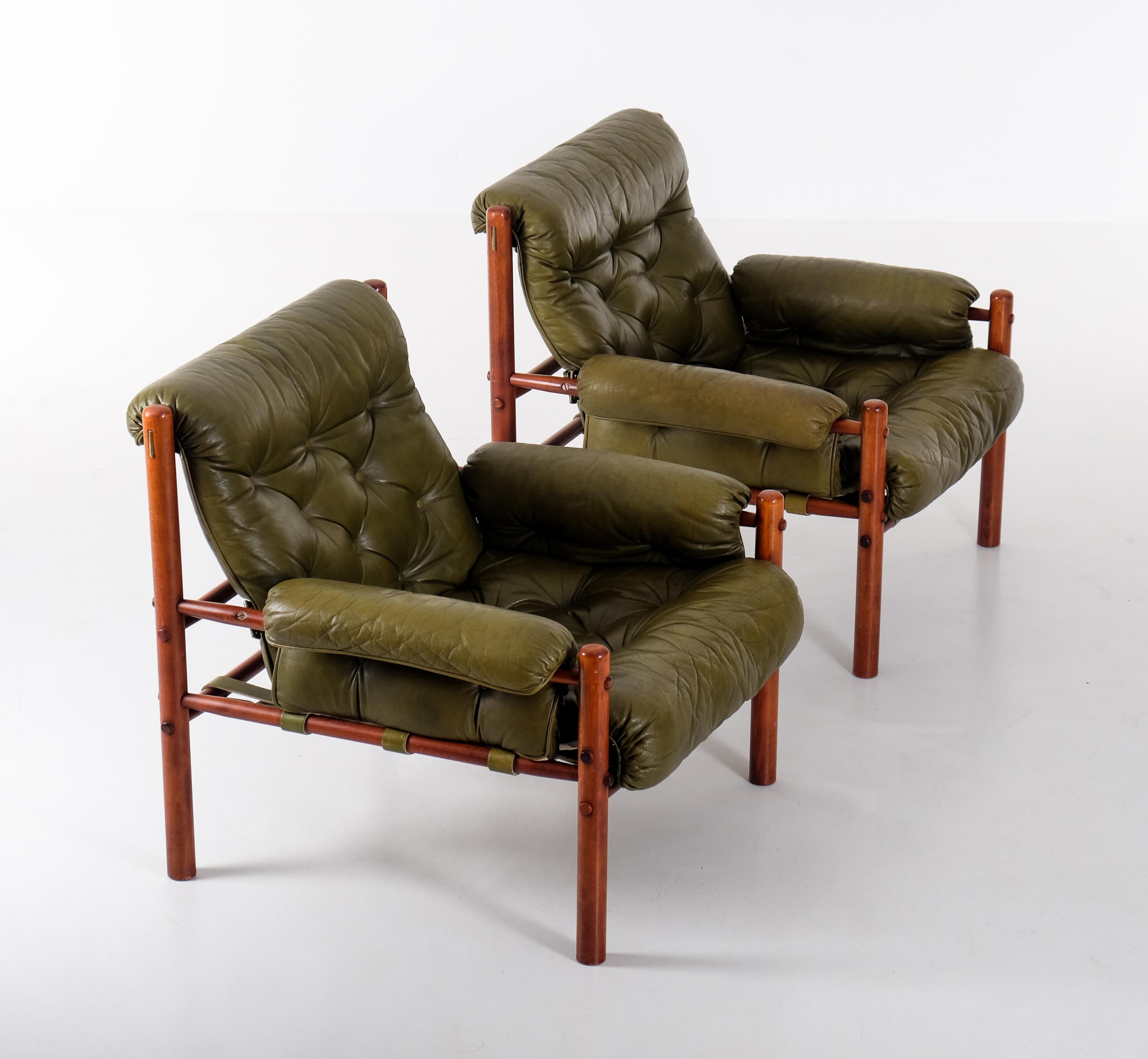 Arne Norell Easy Chairs , Sweden, 1970s For Sale 2