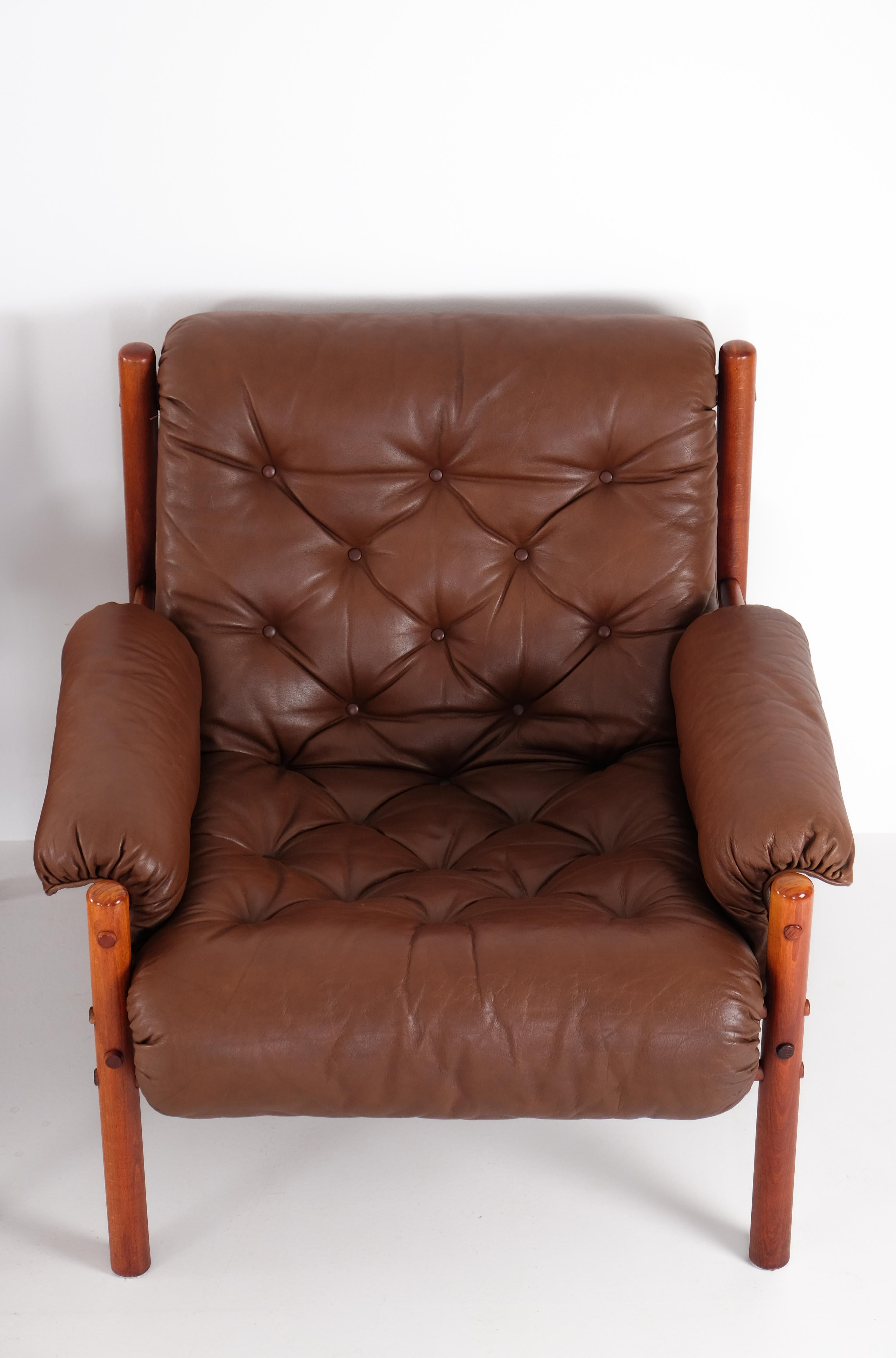 Fauteuils Arne Norell, Suède, années 1970 en vente 2